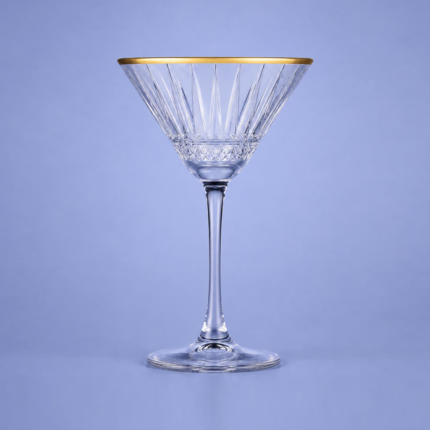 Pasabahce Elysia Martiniglas 22 Cl Gouden Rand - 4 Stuks - Glazen.nl
