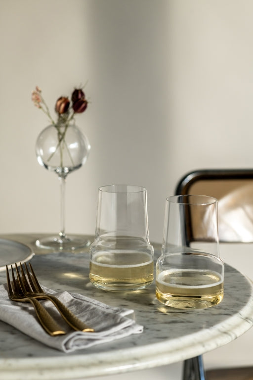 Zwiesel Glas Level Champagnertumbler 41,2 Cl mit Mousseurpunkt – 2 Stück