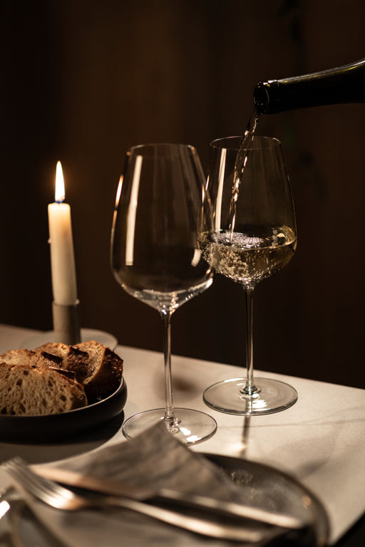 Zwiesel Glas Perfect Match Weinglas 56,3 Cl mit Moussierpunkt – 2 Stück