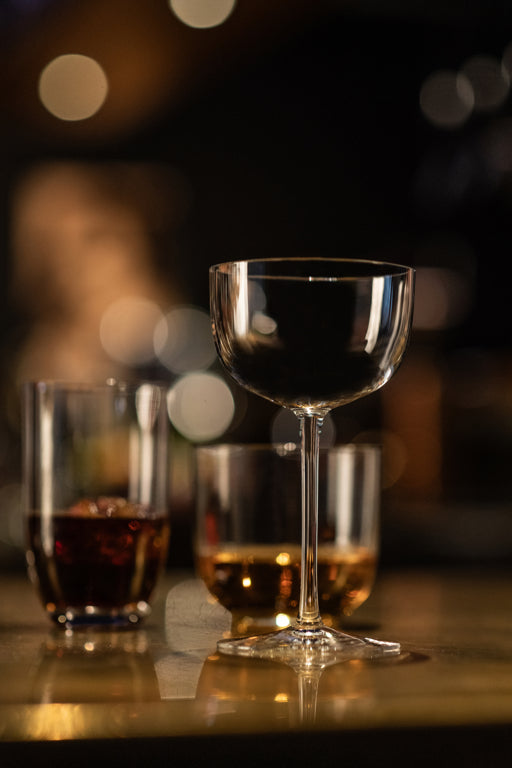 Zwiesel Glas Tone Cocktail-Coupé klein 17 Cl mit Moussierpunkt – 4 Stück