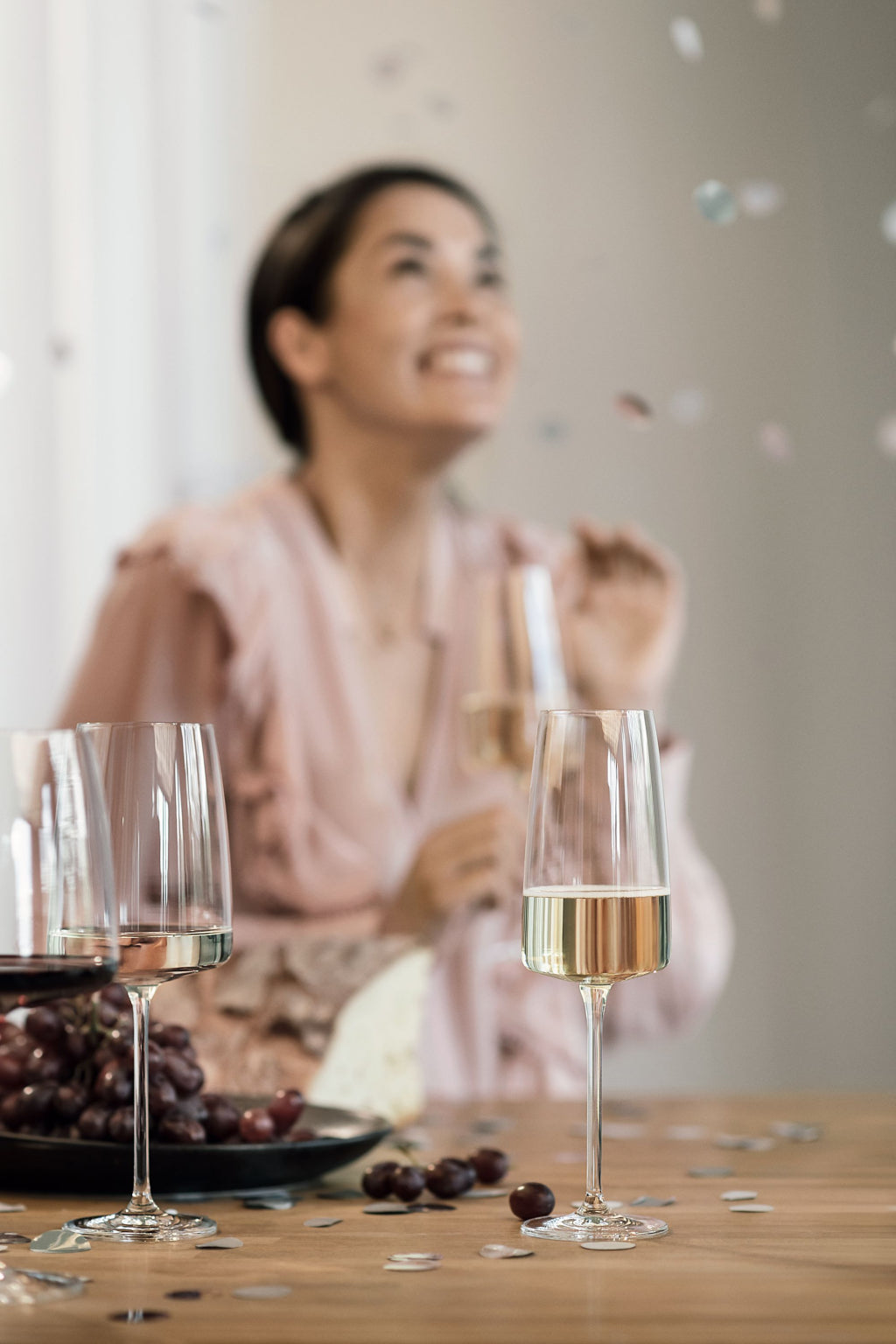 Zwiesel Glas Vivid Senses Champagne Glass Light & Fresh 38,8 Cl in Gift Packaging - 2 Pieces