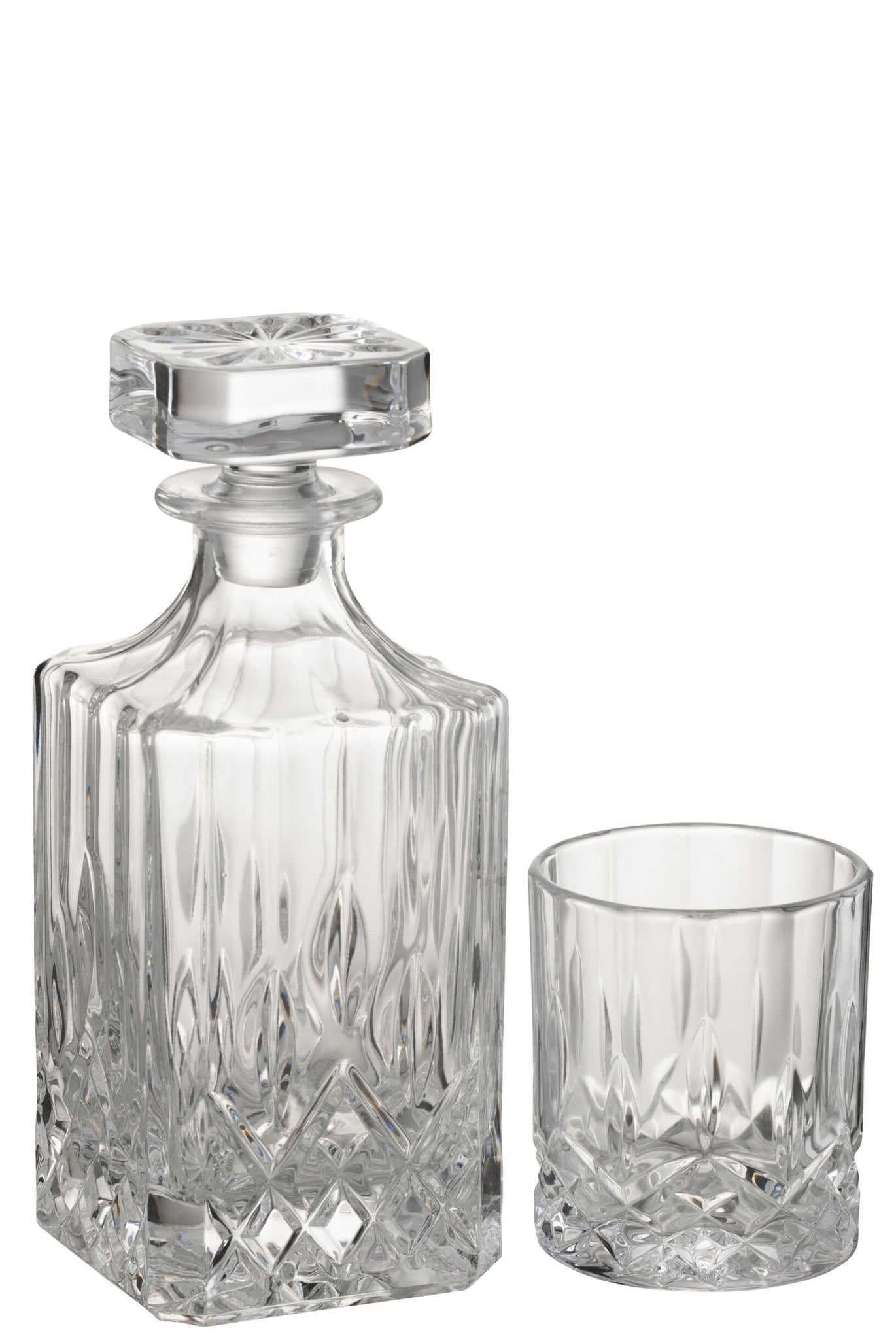 J-Line Franco Wasserglas Transparent