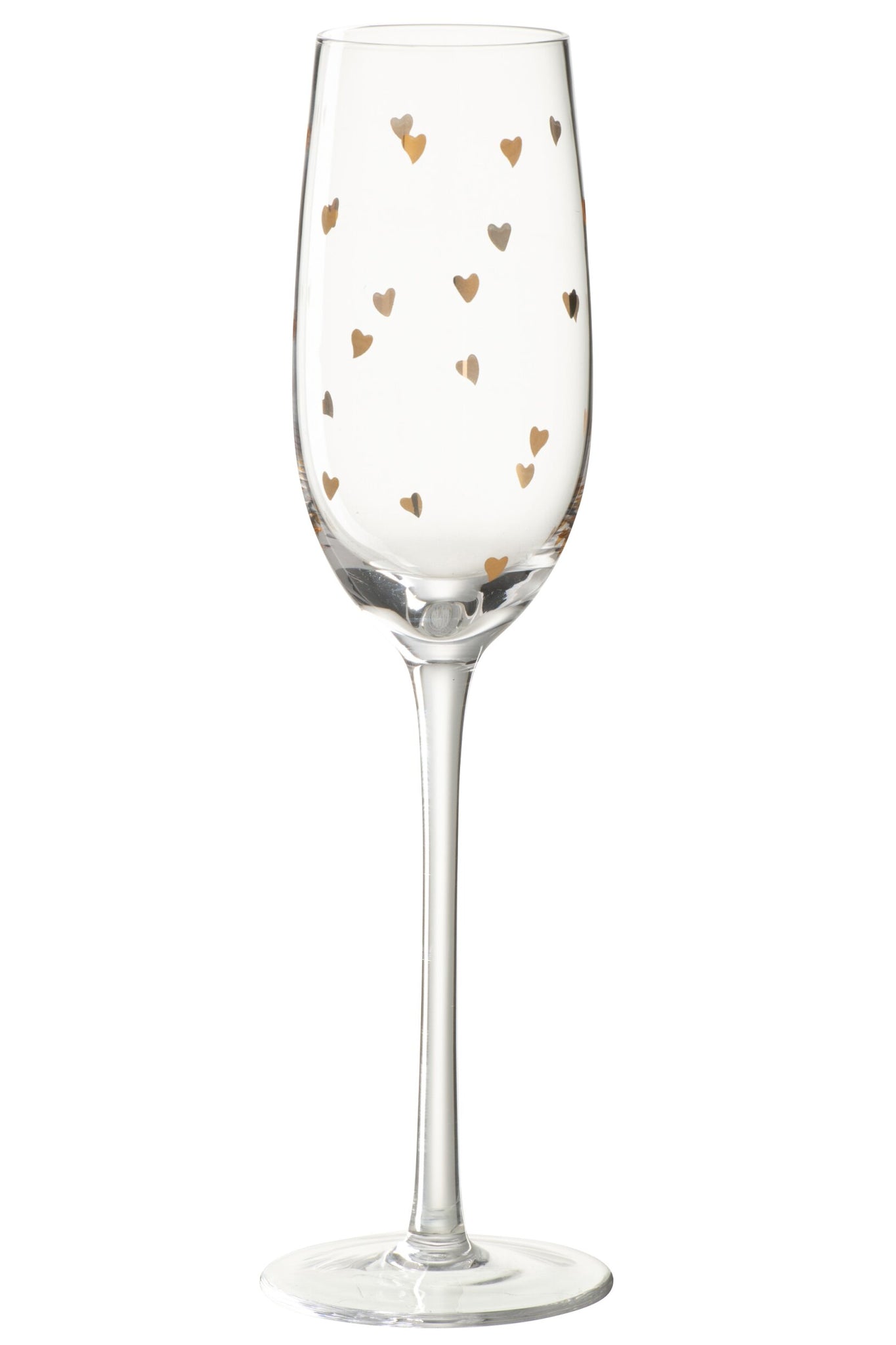 J-Line Champagnerglas Herz Transparent/Gold