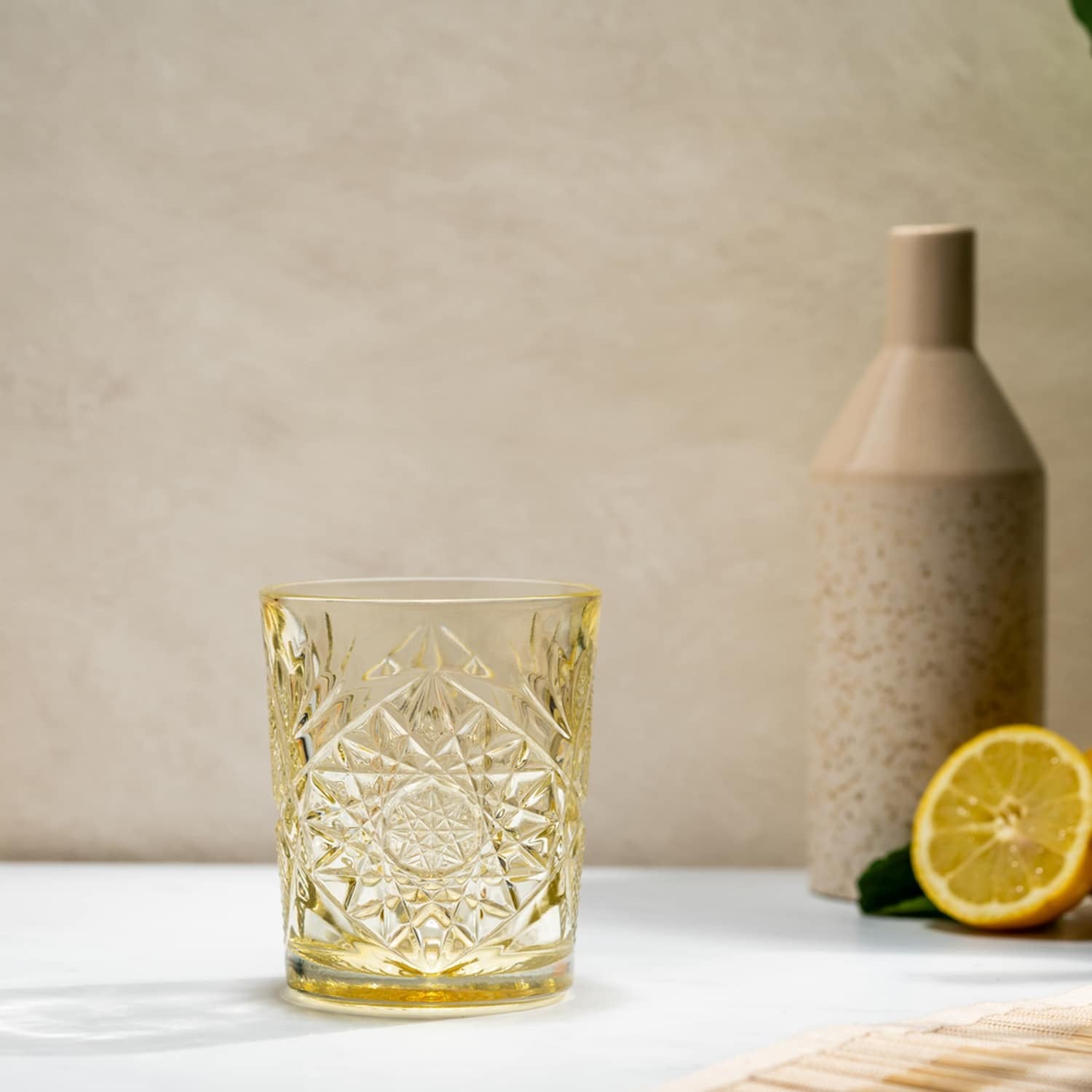 Onis Hobstar / Icon Tumbler 35 Cl Geel - 6 Stuks - Glazen.nl