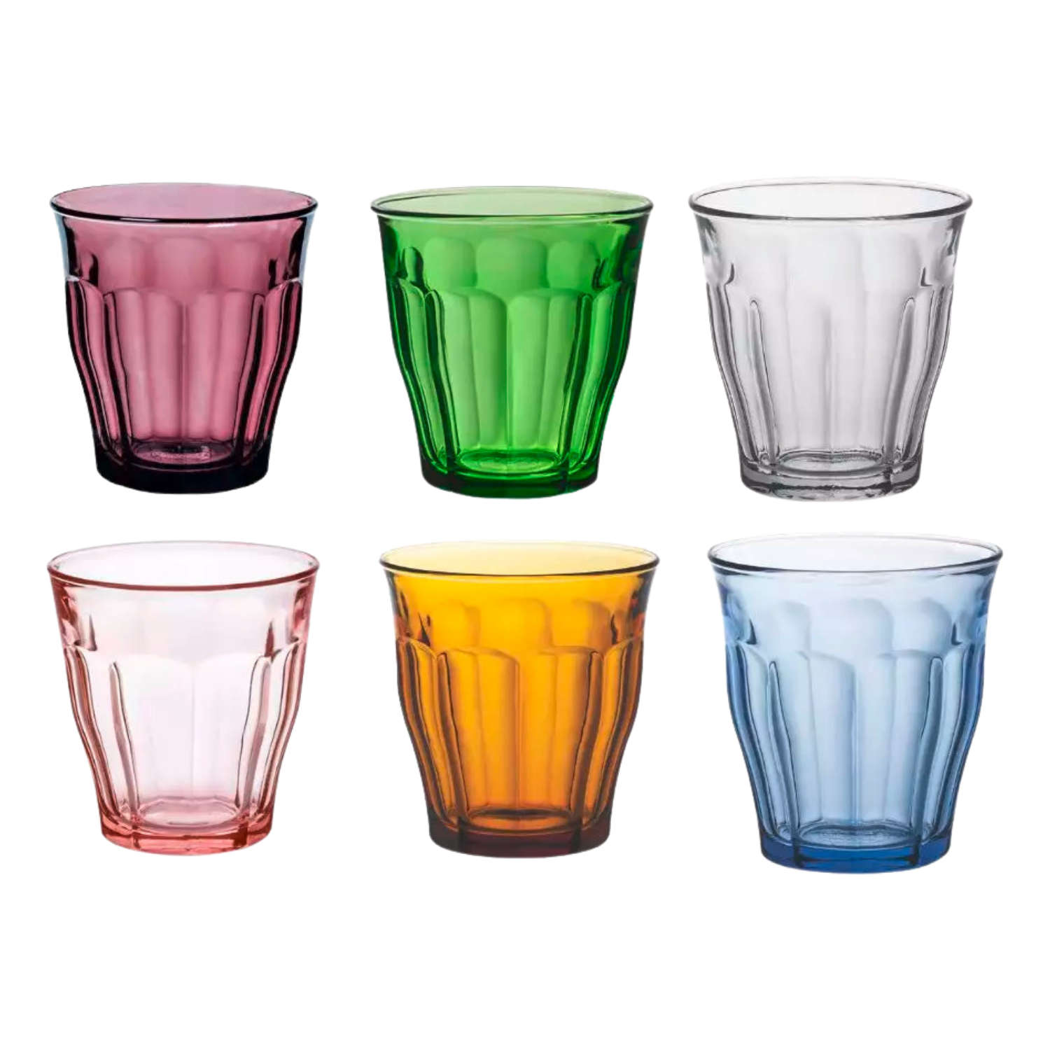 Duralex Picardie Trinkbecher 25 cl, sortiert – 6 Stück