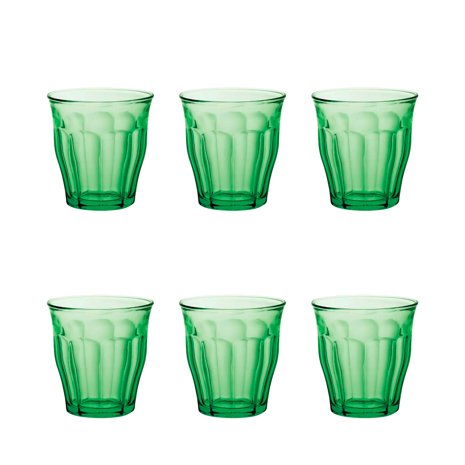 Duralex Picardie Trinkbecher 25 cl Grün – 6 Stück