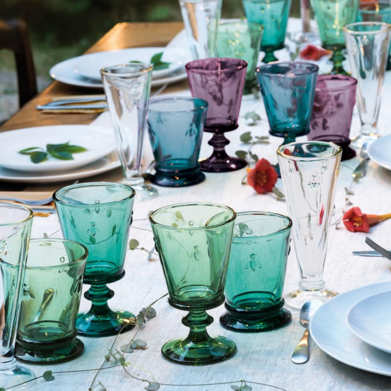 La Rochère Abeille Tumblers 26 cl Assorti - 4 Stuks - Glazen.nl
