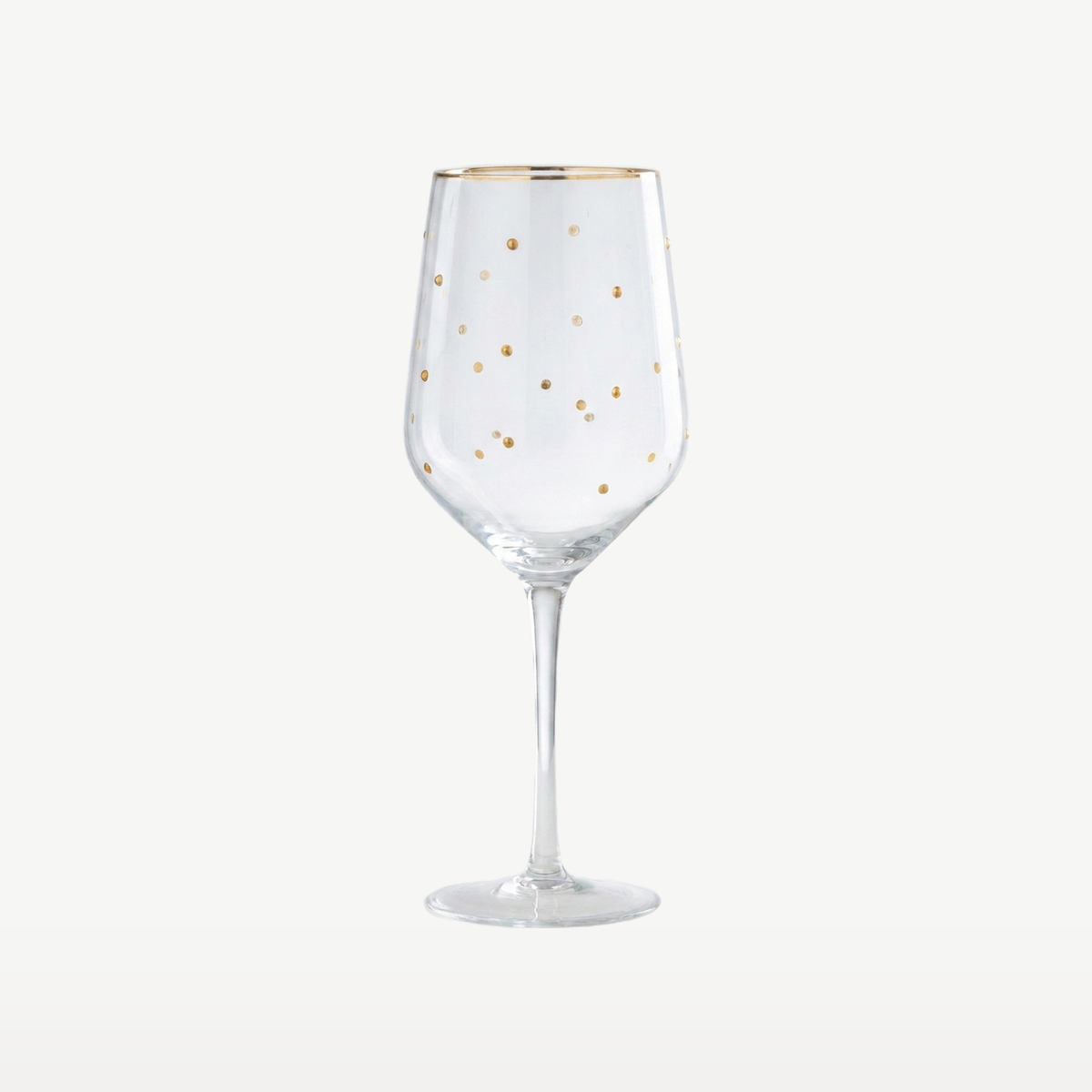 J-Line Champagneglas 23,6 Cl Stippen Transparant/Goudkleurig leeg - Glazen.nl