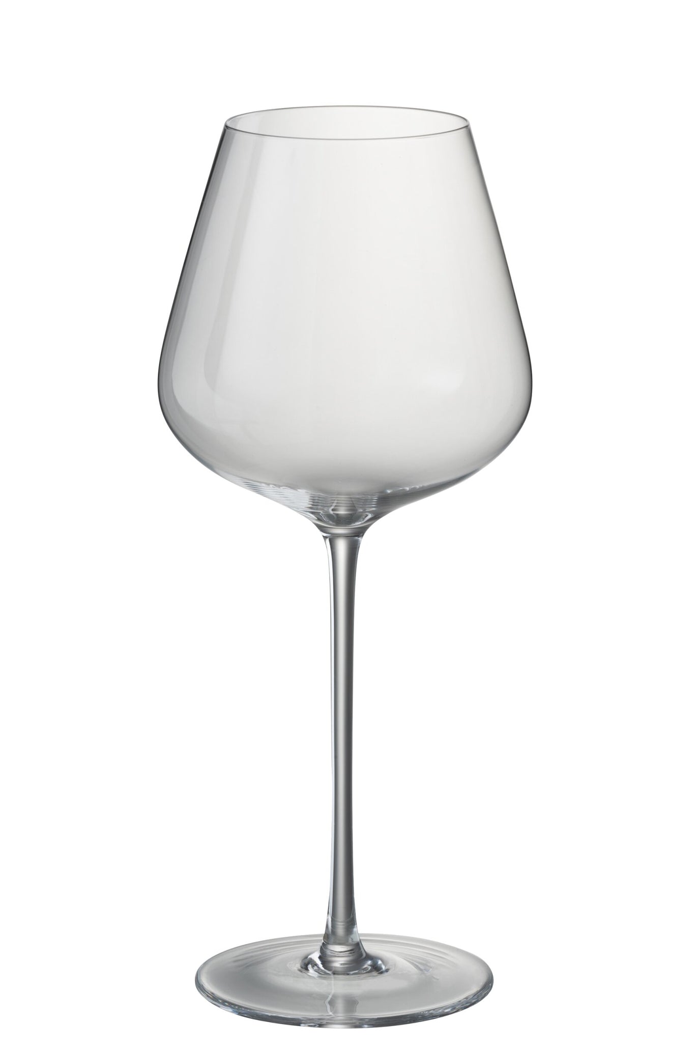 J-Line Breites Rotweinglas Transparent