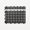 Bar Professional Verbindbare Gummimatte Schwarz 30x9 cm