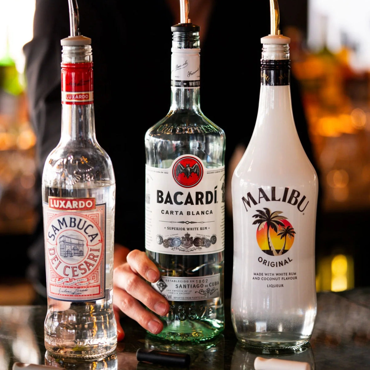 Bar Professional Freeflow Schenktuit Zwart Koper detail