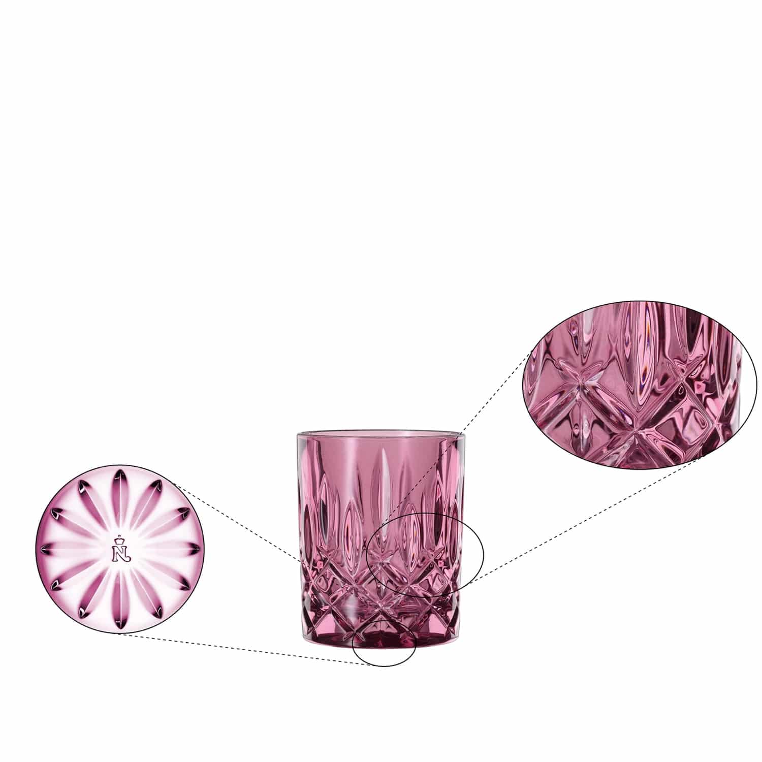 Nachtmann Noblesse Tumbler 29,5 Cl Paars - 2 Stuks - Glazen.nl