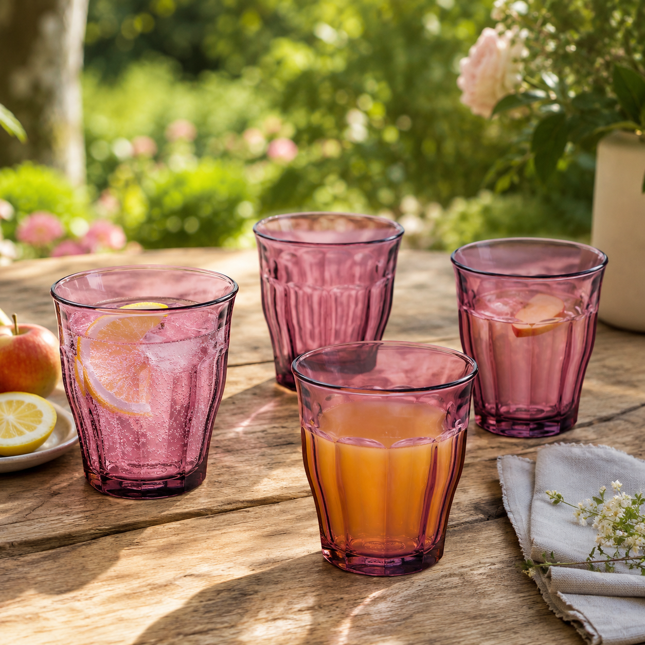 Duralex Picardie Trinkbecher 25 cl Lila – 6 Stück