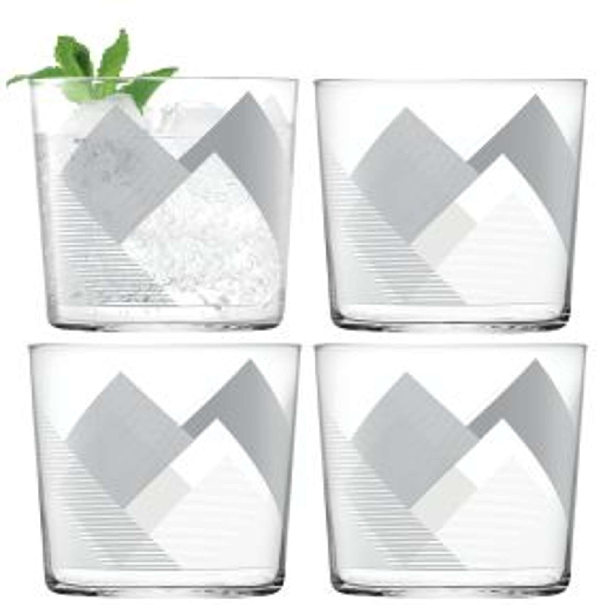 L.S.A. Peaks Tumbler 31 Cl Grau - 4 Stück