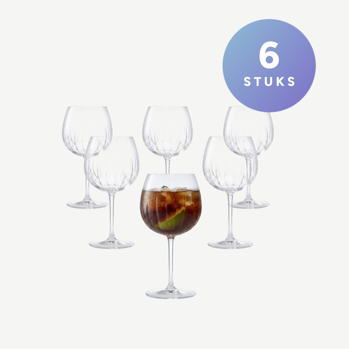 Set van 6 stuks Bar Professional Epoka Longdrinkglas 60 Cl