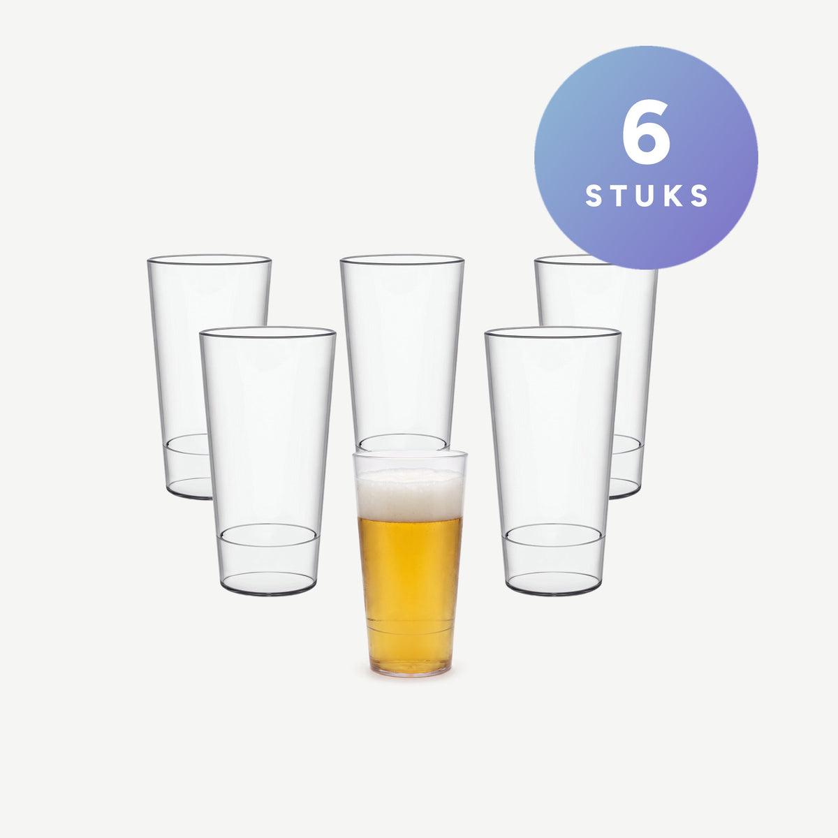 Bar Professional Urban Tumbler Kunststof 40 Cl - 45 Stuks set van 6