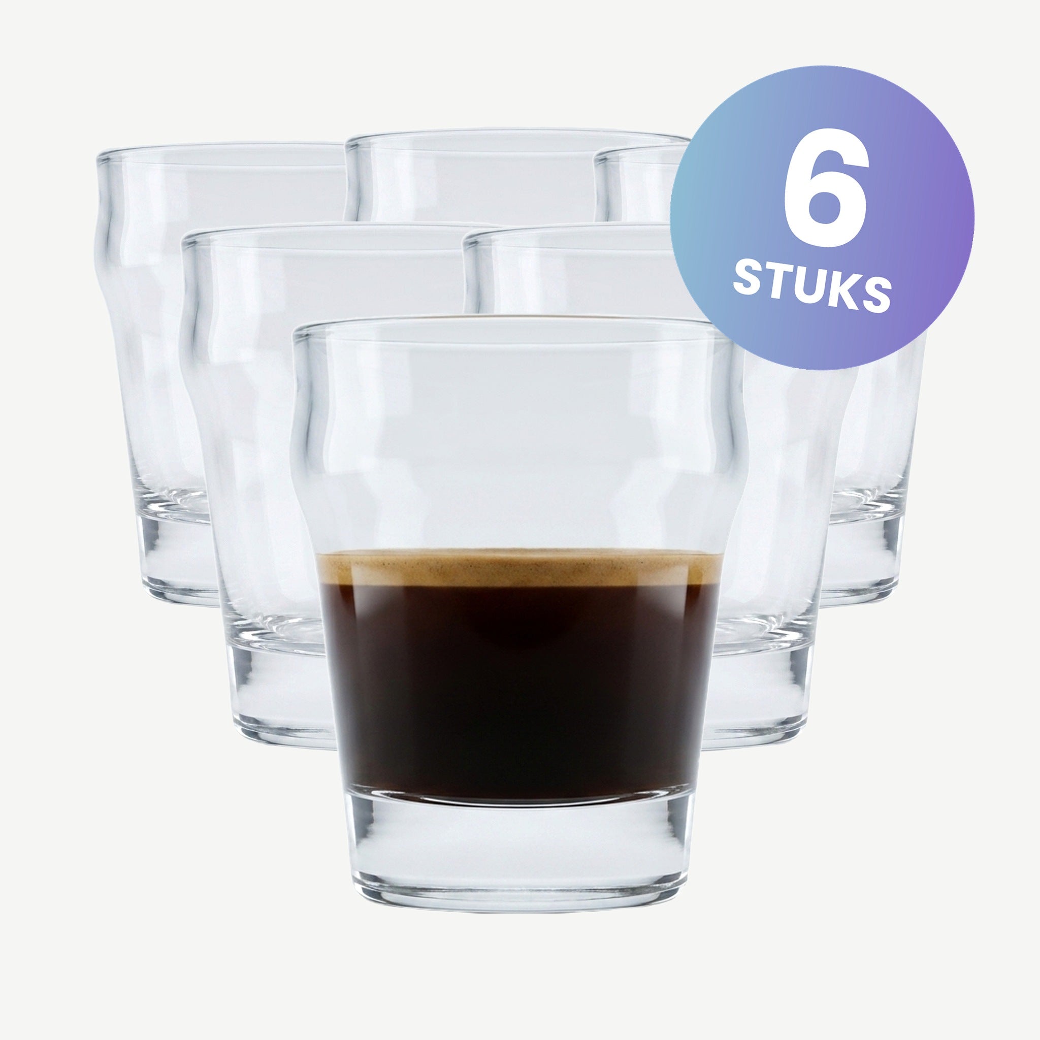 Bormioli Rocco Caffeino Tumbler 9 Cl - set van 6 glazen