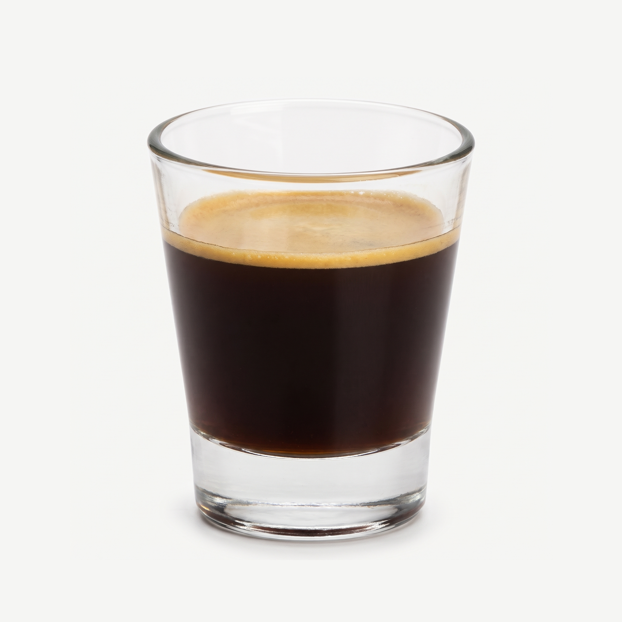 Bormioli Rocco Caffeino Tumbler 9 Cl gevuld met espresso