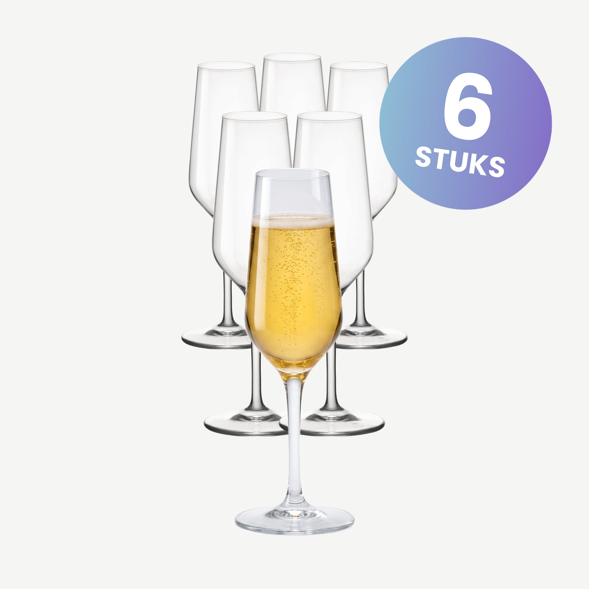 Bormioli Rocco Electra Champagneglas / Flute 23 Cl - set van 6 glazen