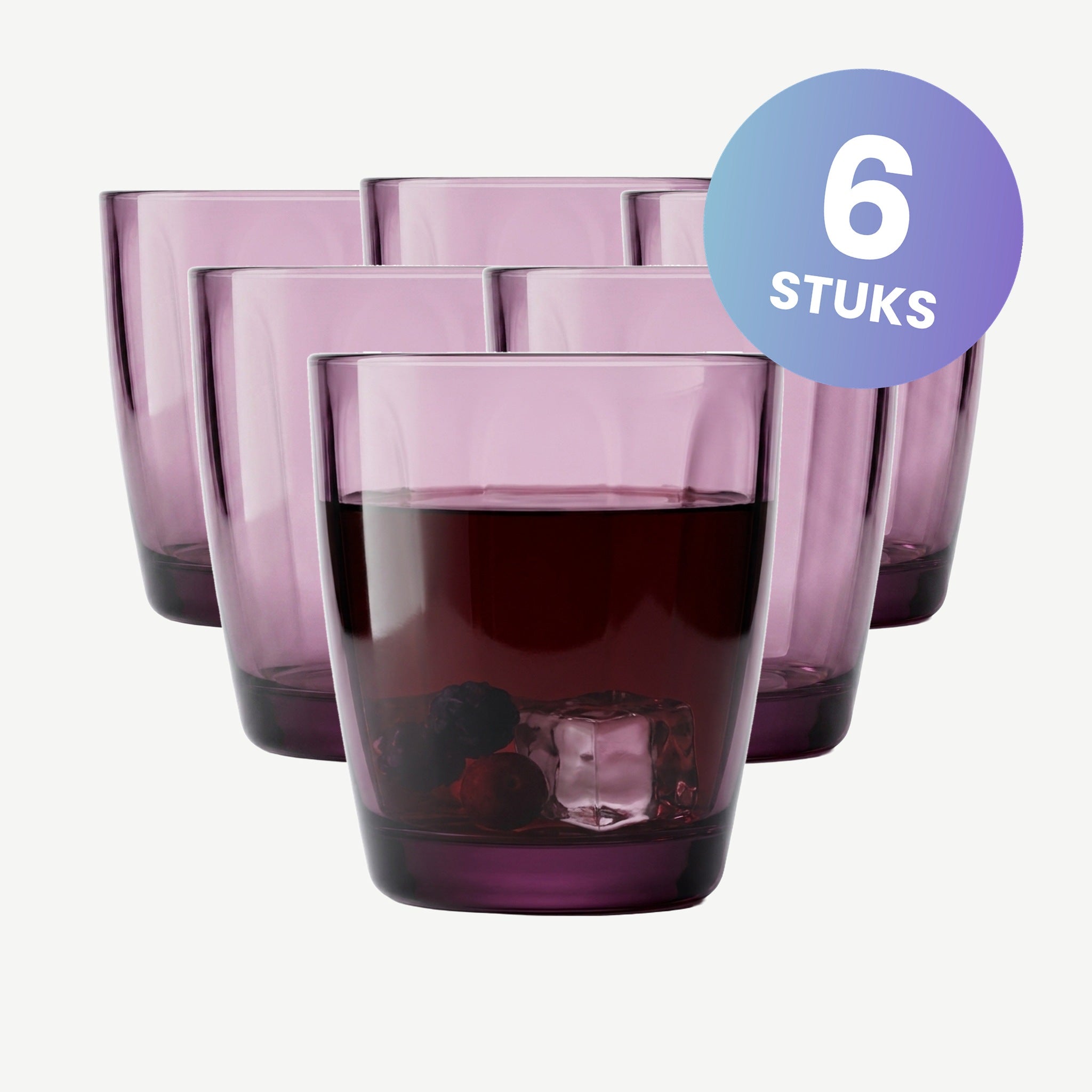Bormioli Rocco Pulsar Tumbler 30 Cl Paars - set van 6 glazen