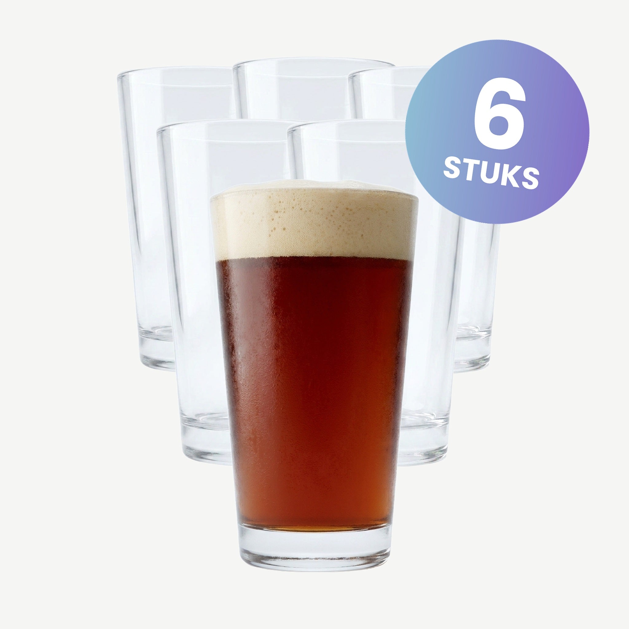 Bormioli Rocco Sestriere Bierglas 39 Cl - set van 6 glazen