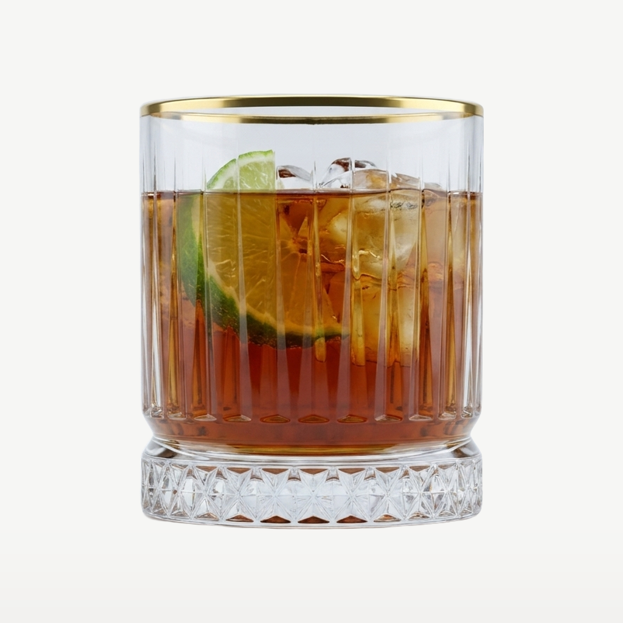 Pasabahce Elysia Tumbler 35,5 Cl Gouden Rand - 4 Stuks - Glazen.nl