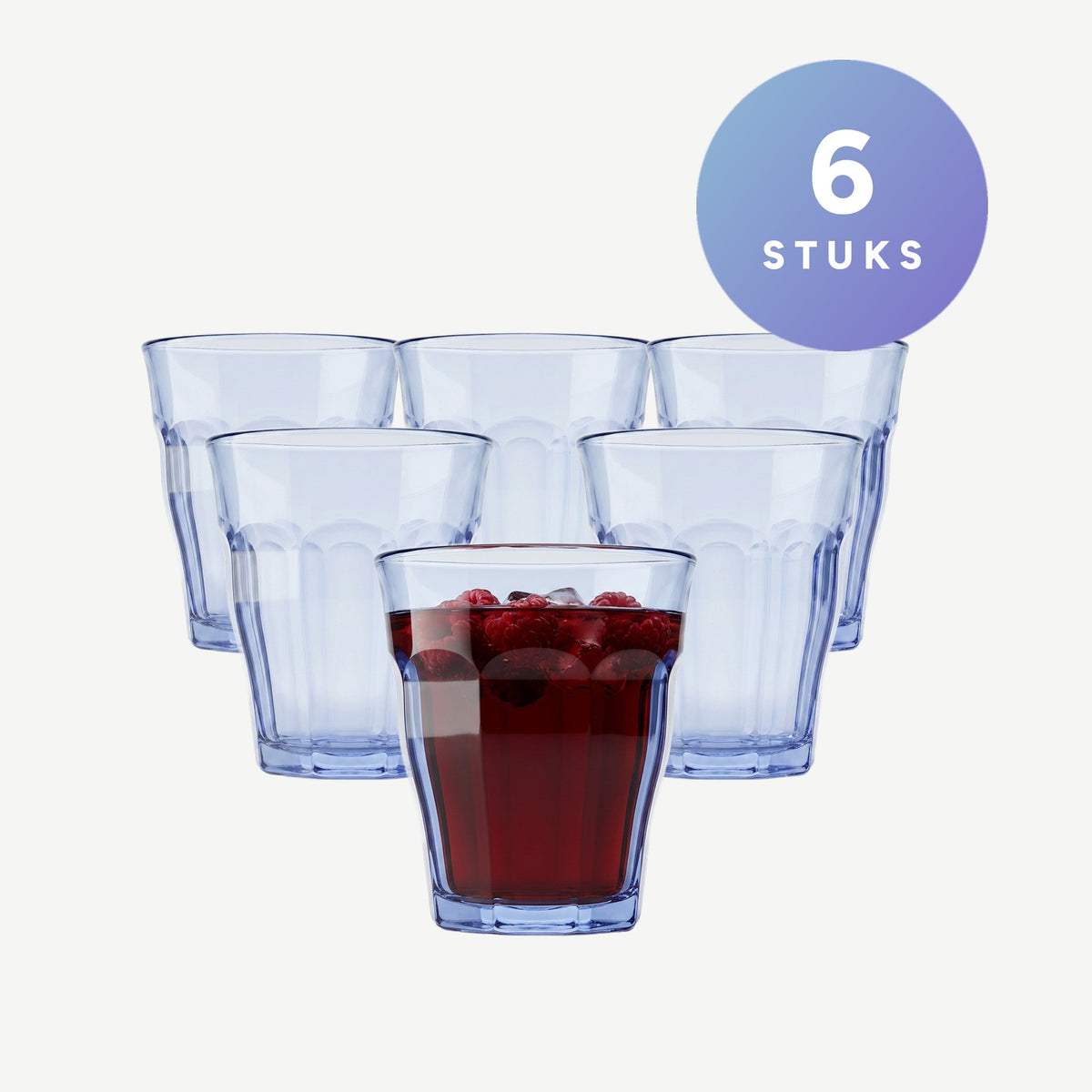 Set van 6 stuks Duralex Picardie Tumbler 31 Cl Marine - 6 Stuks