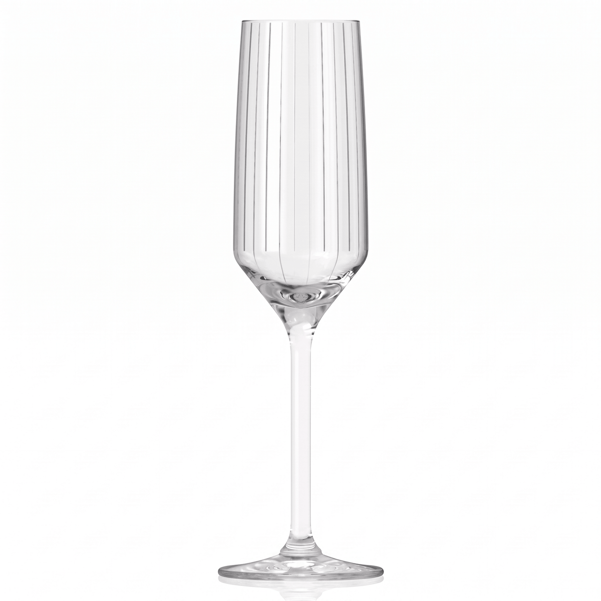 Royal Leerdam Carré Optics Champagneflute 22,5 Cl - 6 Stuks - Glazen.nl