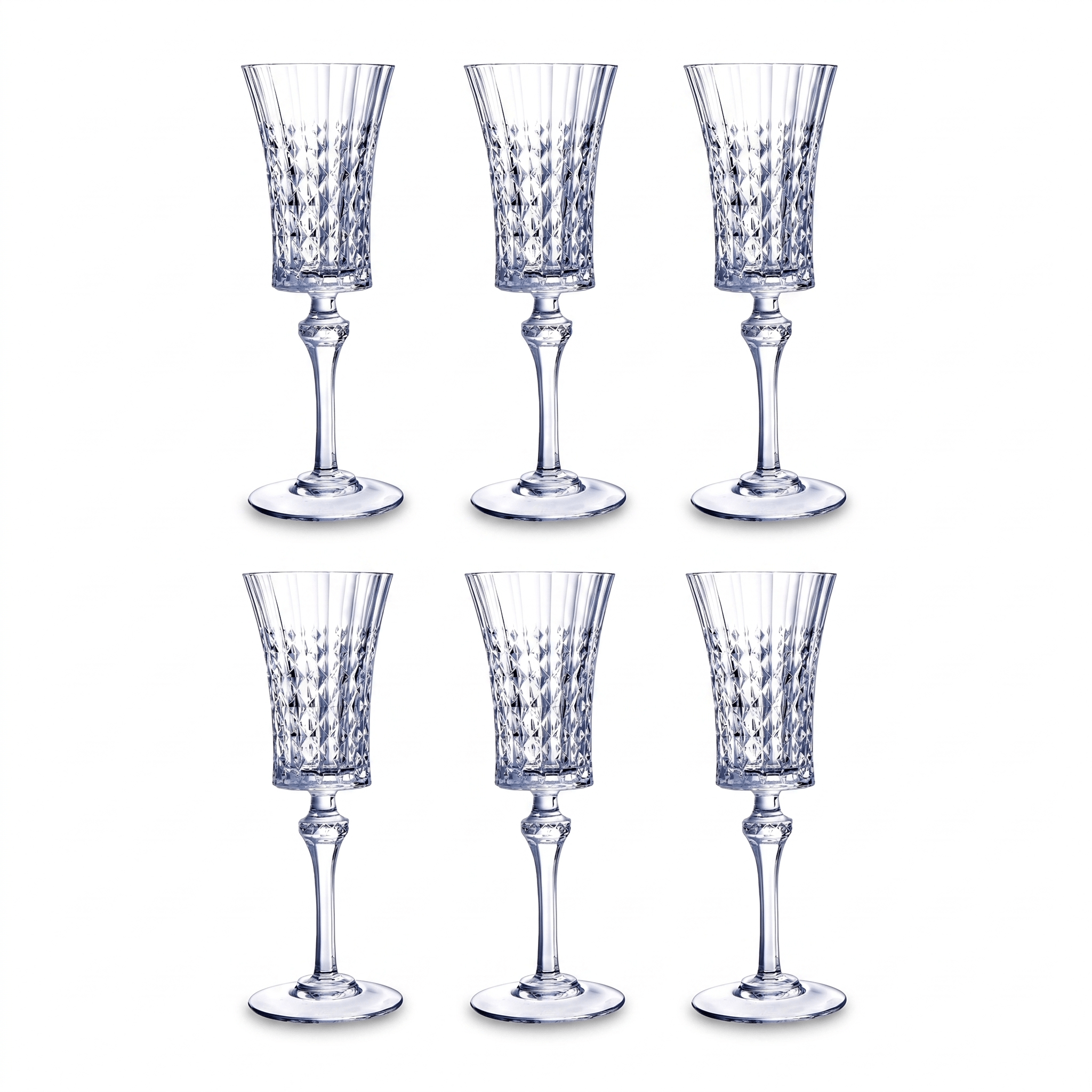 Eclat Lady Diamond Champagneglas / Flute 15 Cl - 6 Stuks - Glazen.nl