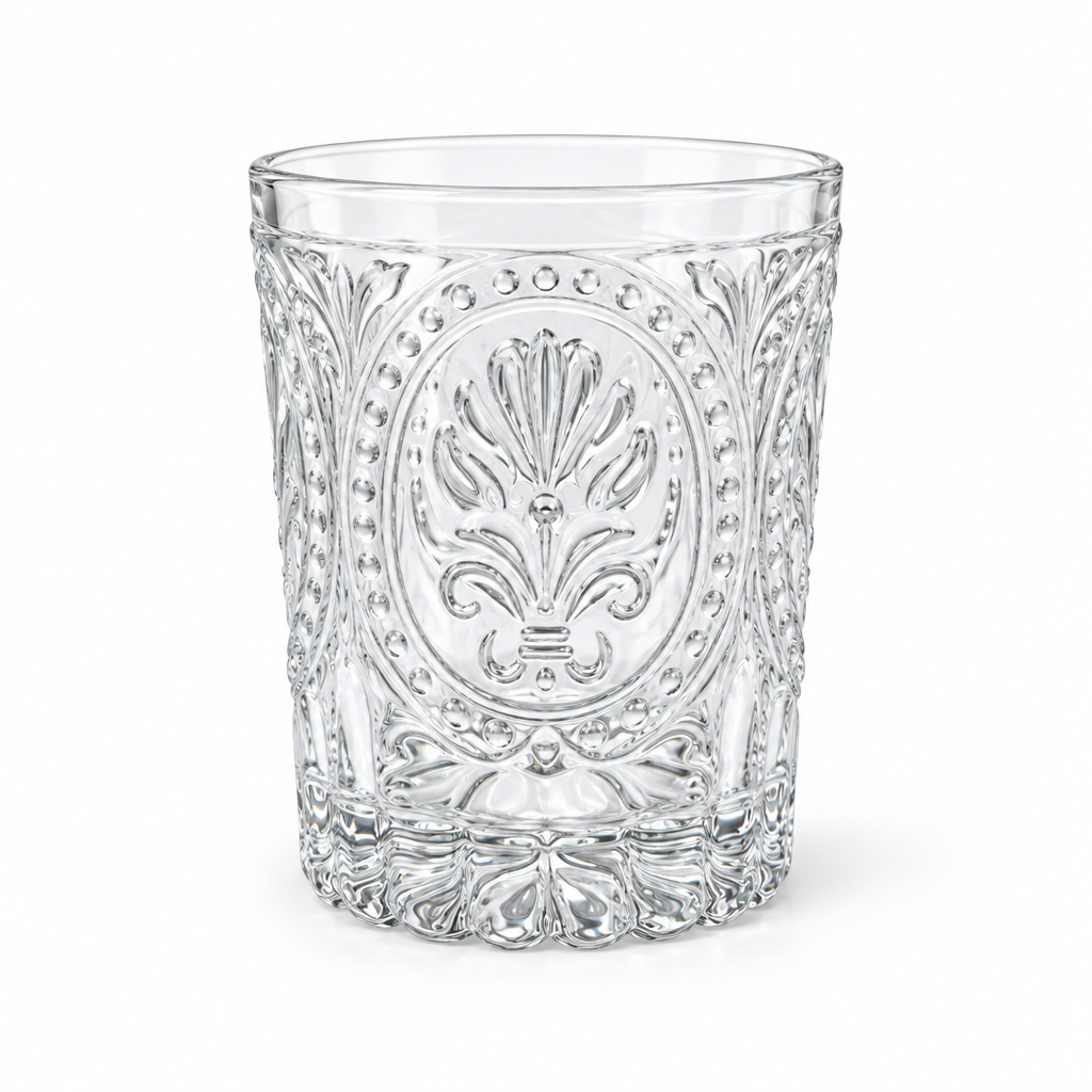GenWare Cora Vintage Tumbler 36 cl Transparant - 4 Stuks
