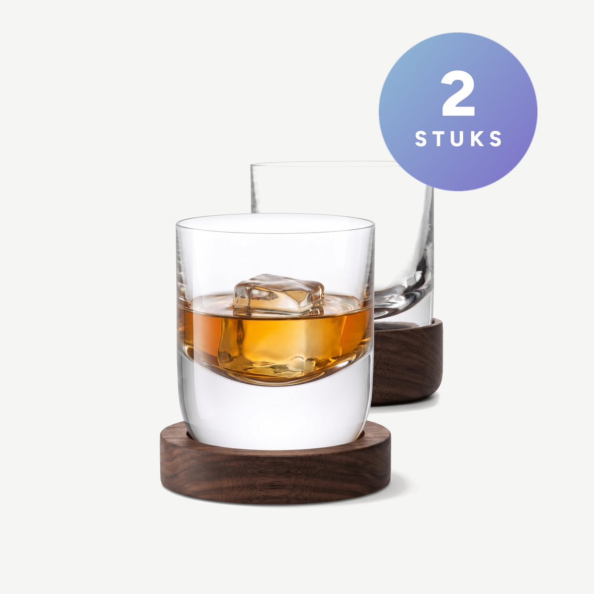L.S.A. Whisky Tumbler 27 Cl met Onderzetter - 2 Stuks als set van 2