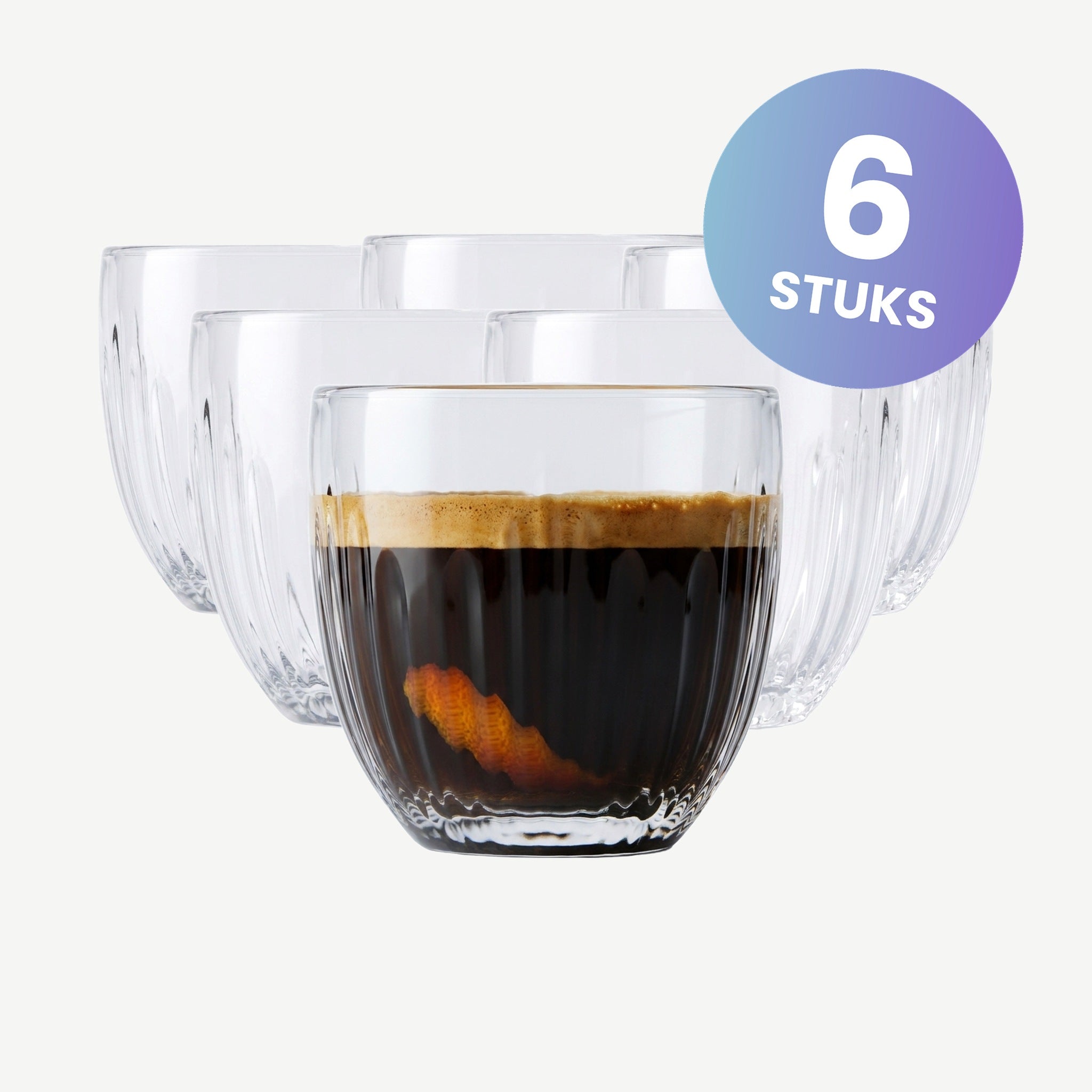La Rochère Jeux DOrgues Espressoglas 10 cl - set van 6 glazen