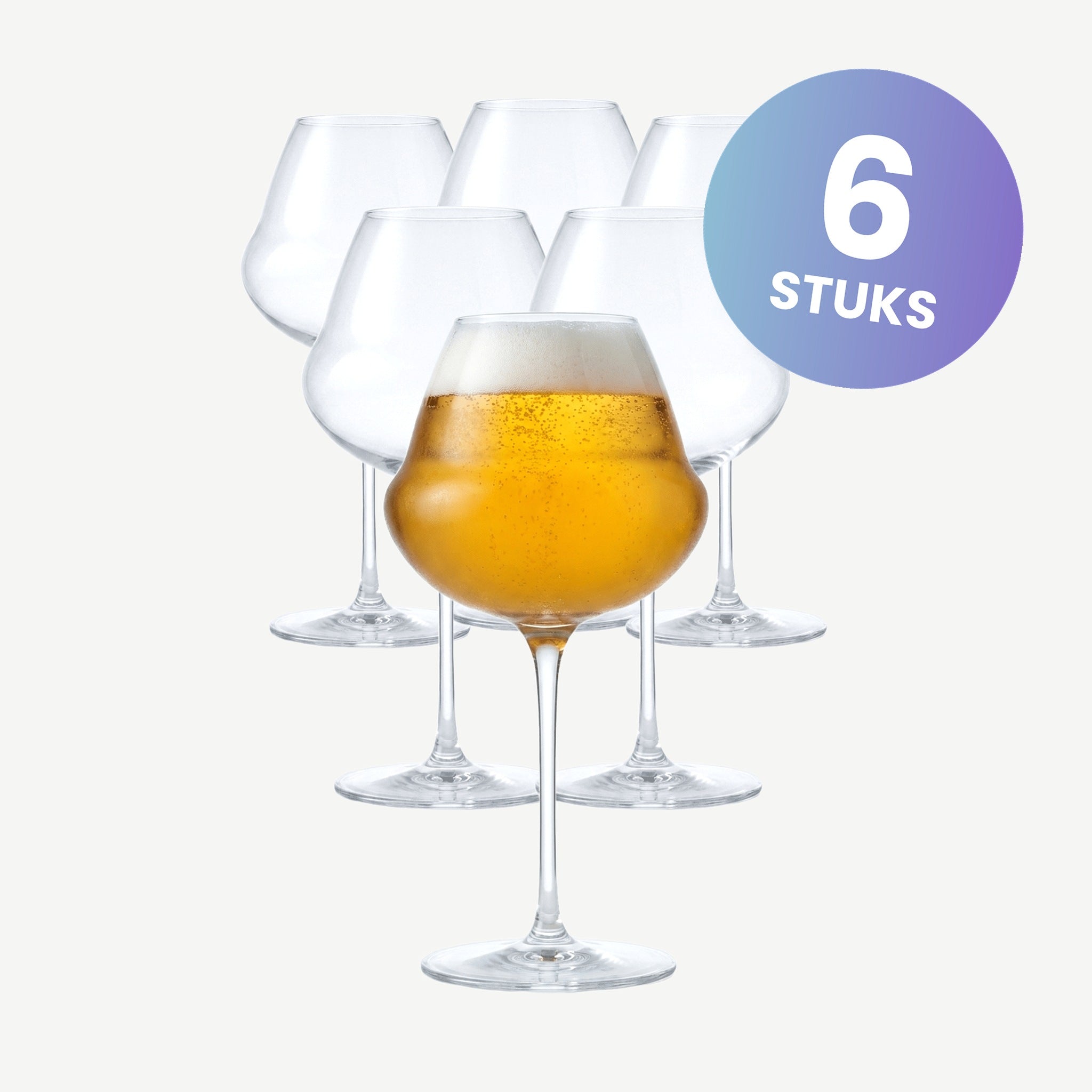 Lehmann Oenomust Bierglas 42 Cl - set van 6 glazen