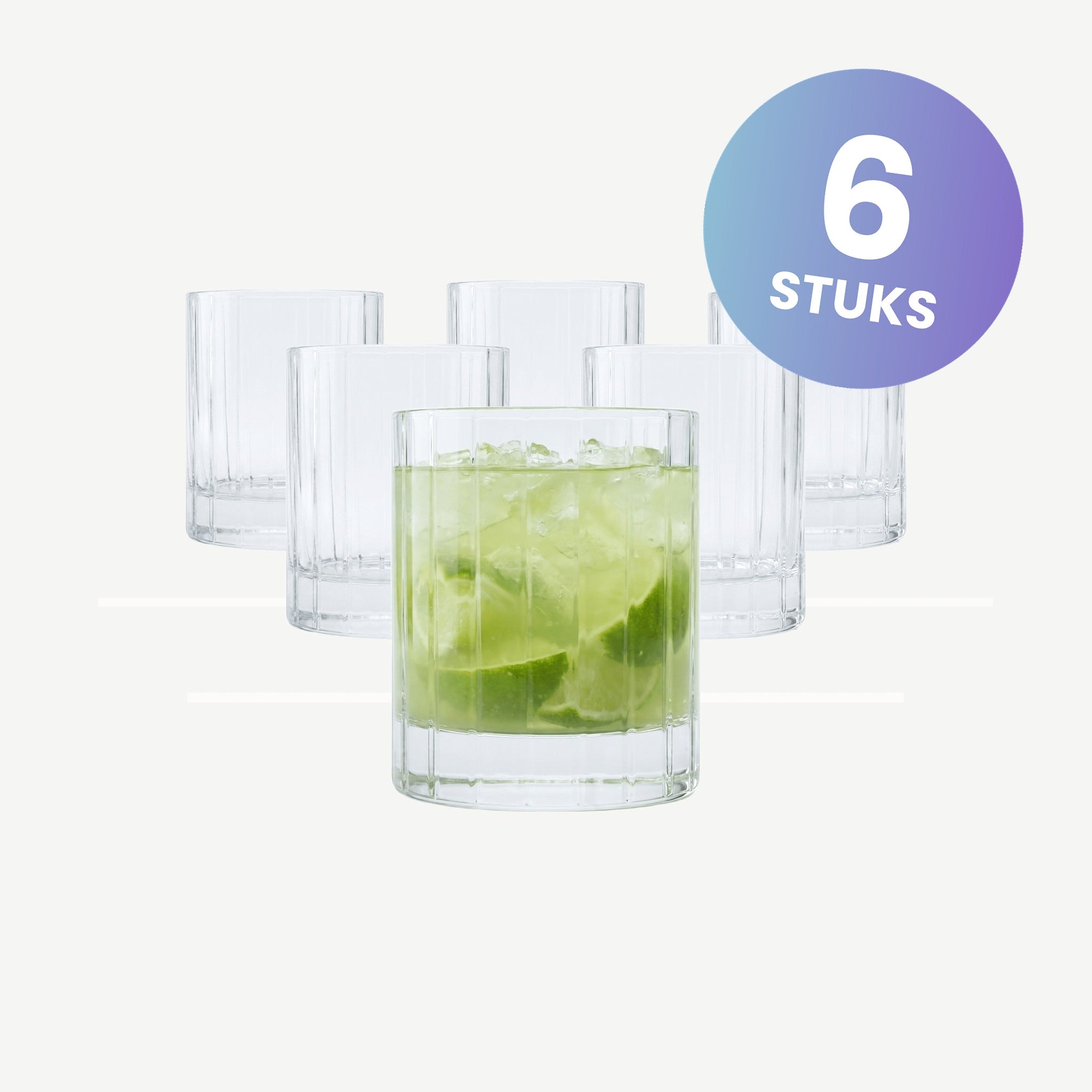 Luigi Bormioli Bach Tumbler D.O.F. 33,5 Cl - set van 6 glazen