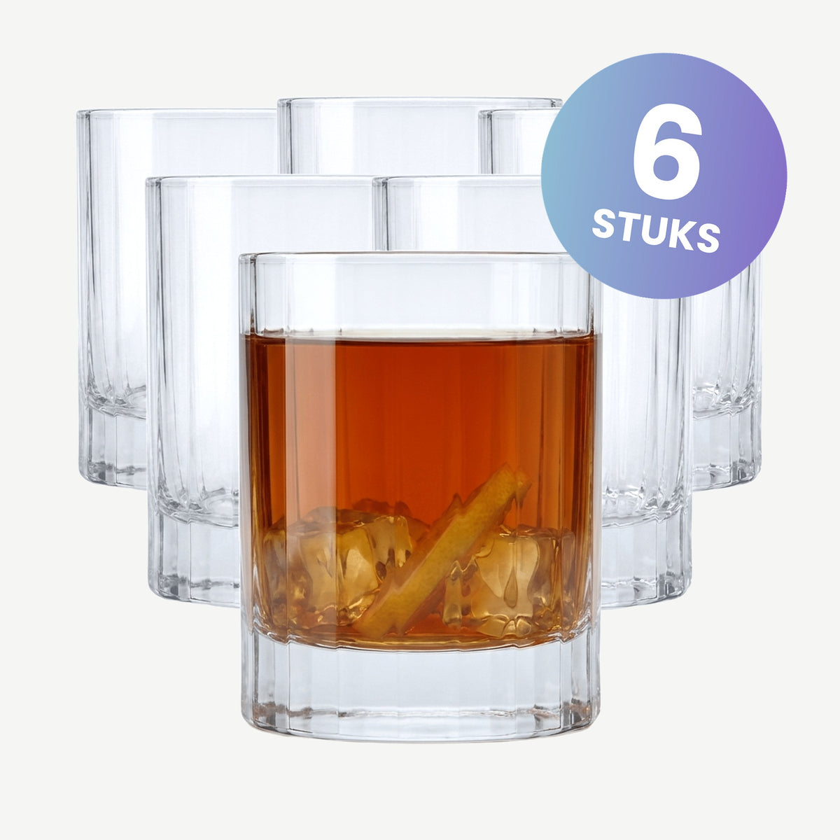 Luigi Bormioli Bach Tumbler Fb 25,5 Cl - set van 6 glazen