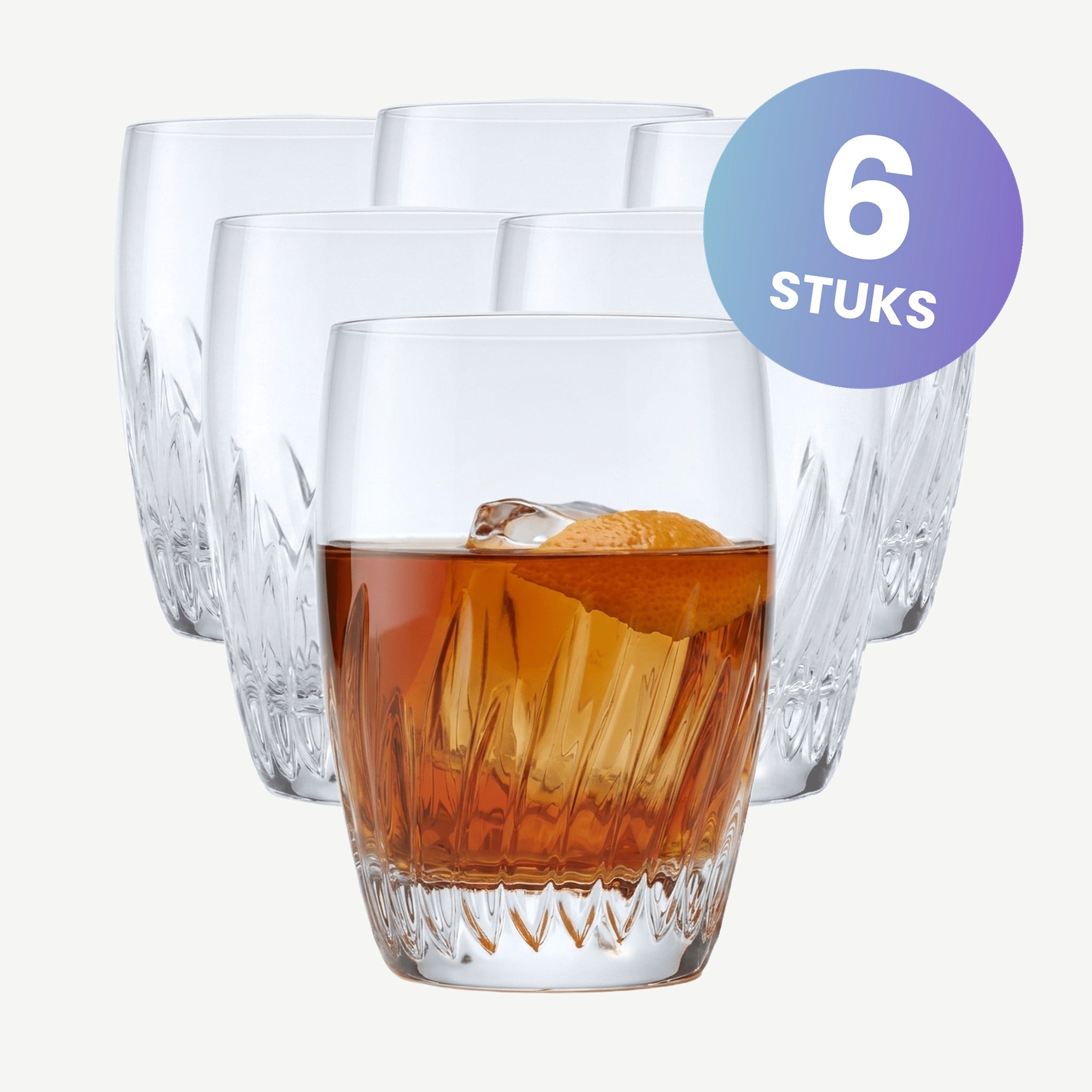 Luigi Bormioli Incanto Tumbler D.O.F. 34,5 Cl - set van 6 glazen