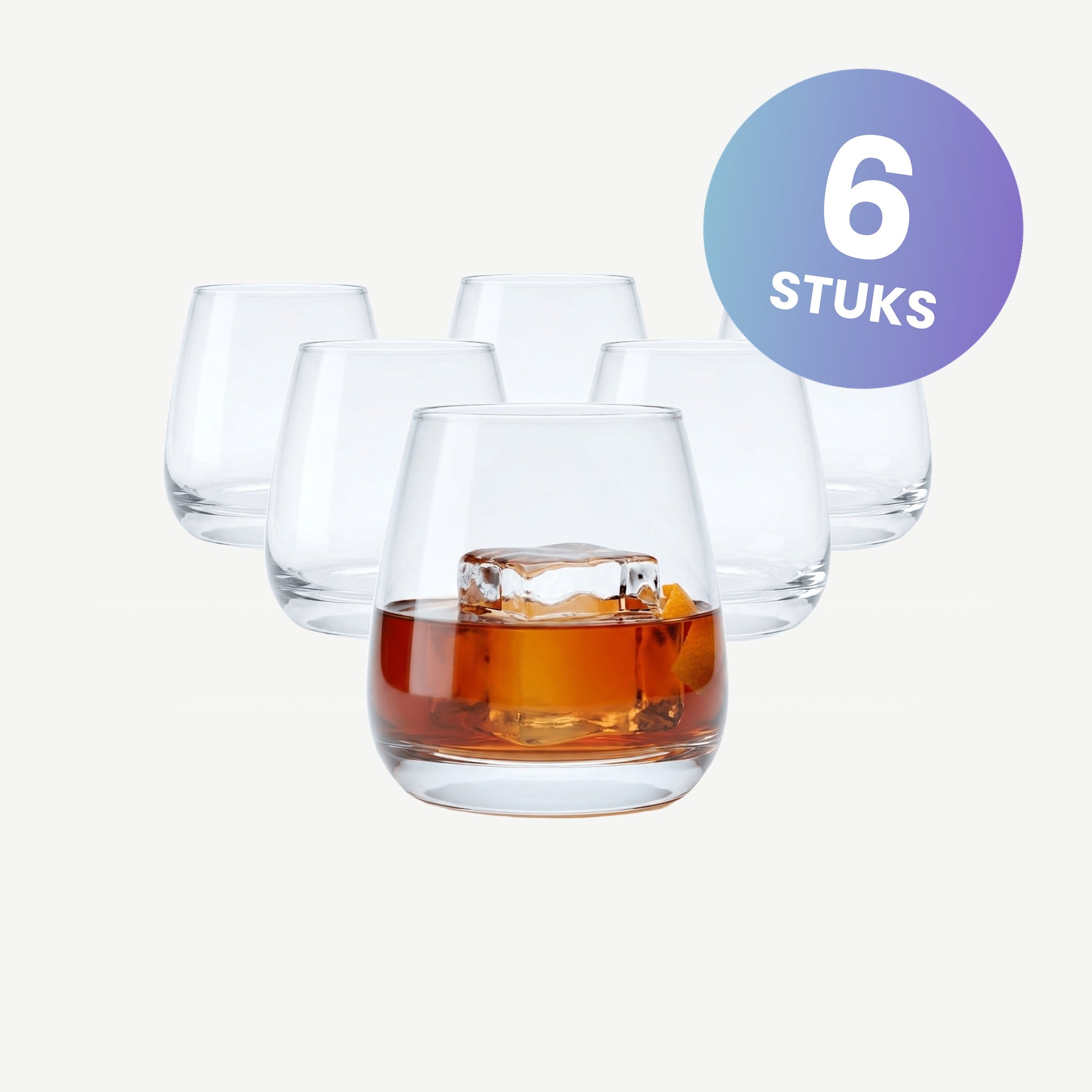 Luigi Bormioli Mixology Classic Club Tumbler D.O.F. 40 Cl - set van 6 glazen