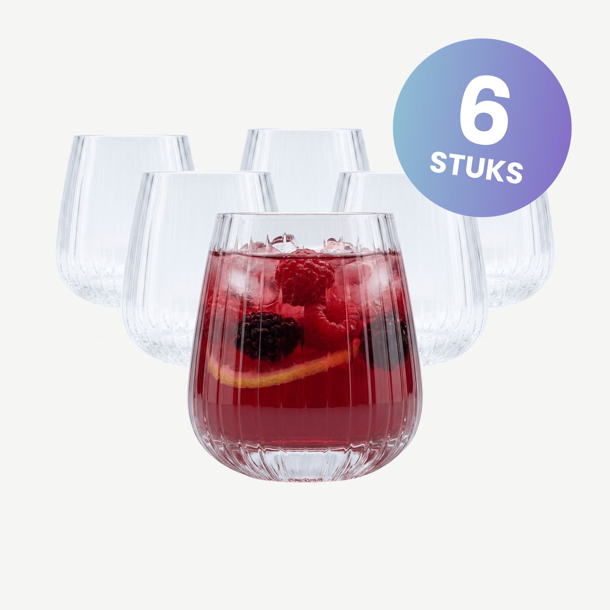 Luigi Bormioli Mixology Cocktail Club Tumbler D.O.F. 40 Cl - set van 6 glazen