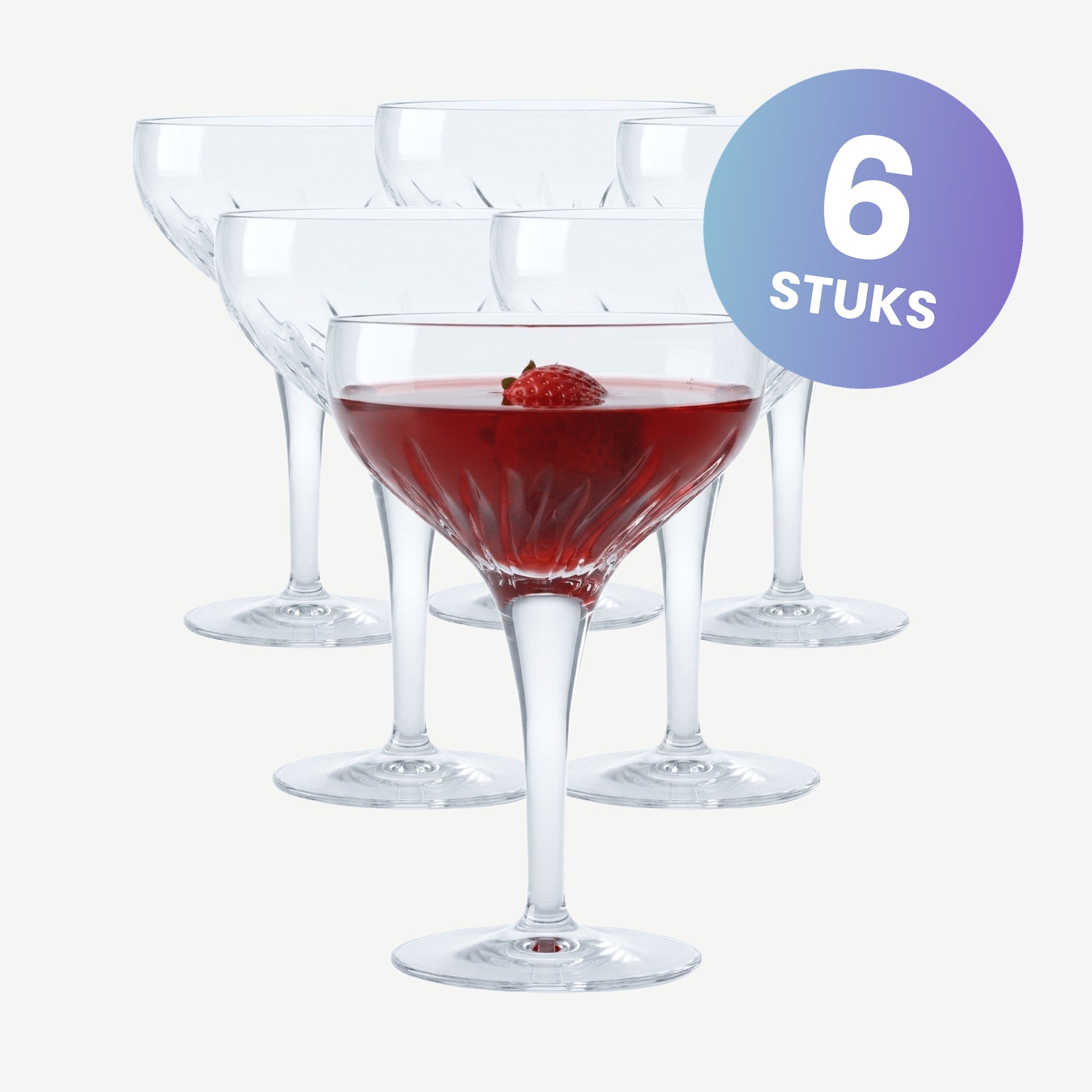 Luigi Bormioli Mixology Cocktailglas 22,5 Cl - set van 6 glazen
