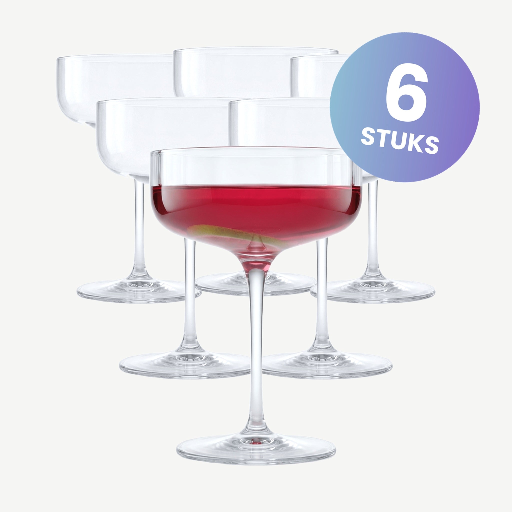 Luigi Bormioli Mixology Jazz Champagneglas / Coupe 30 Cl - set van 6 glazen