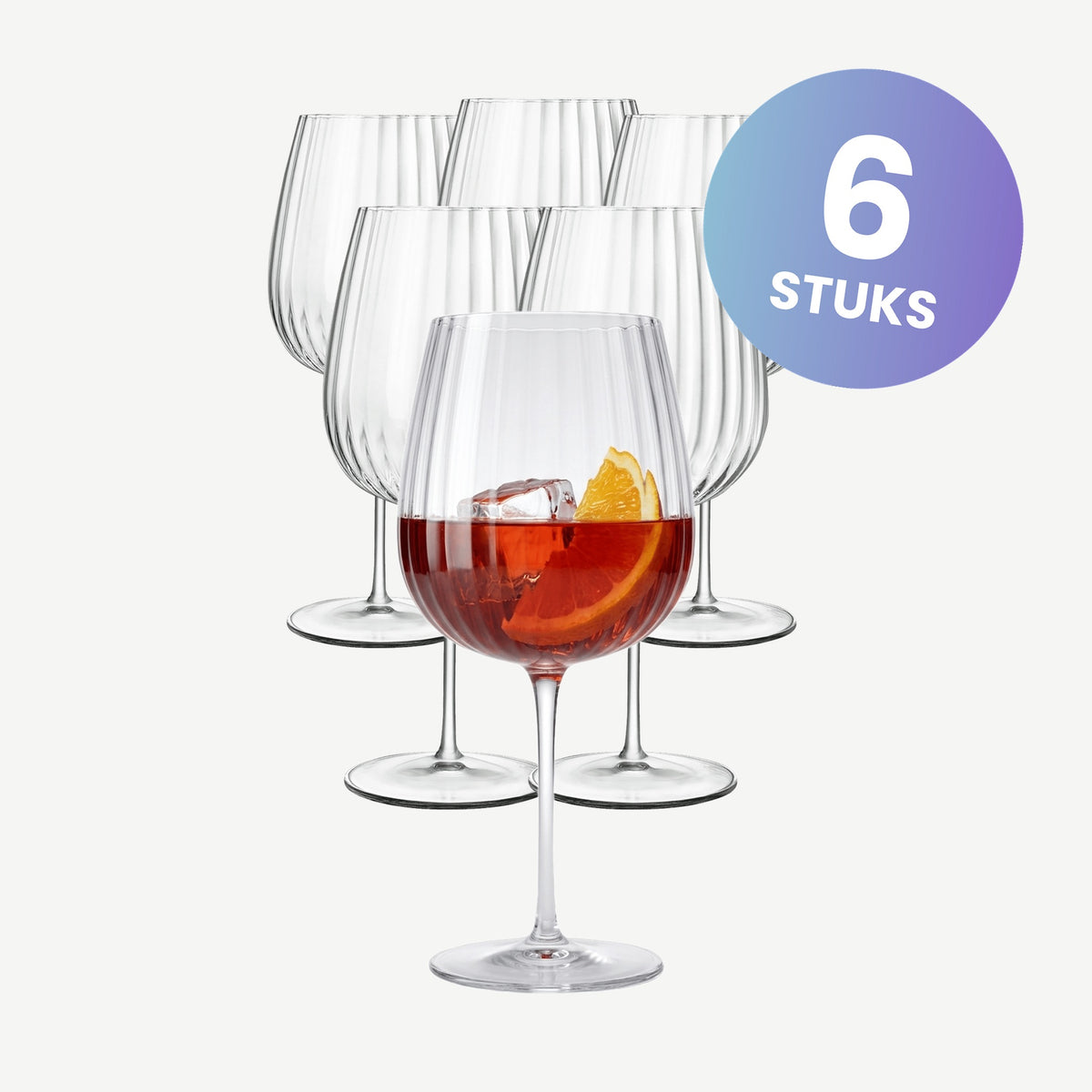 Luigi Bormioli Speakeasies Swing Ginglas 75 Cl - set van 6 glazen