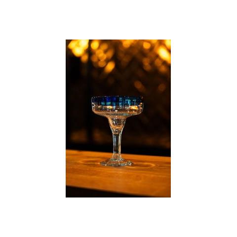 Bar Professional Margarita Cocktailglas Blauer Rand 38 cl