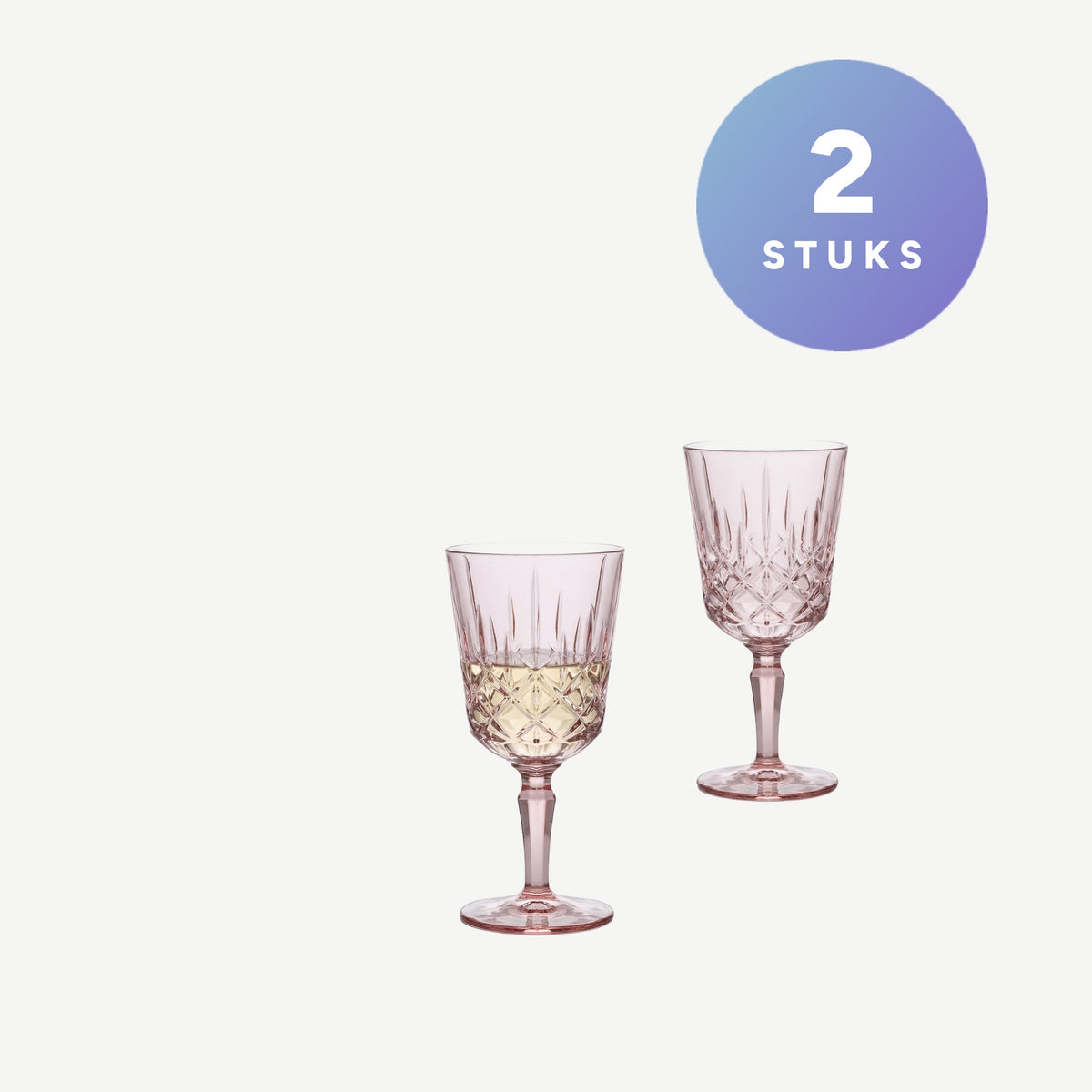 Set van 2 stuks Nachtmann Noblesse Wijnglas 35,5 Cl Roze - Glazen.nl