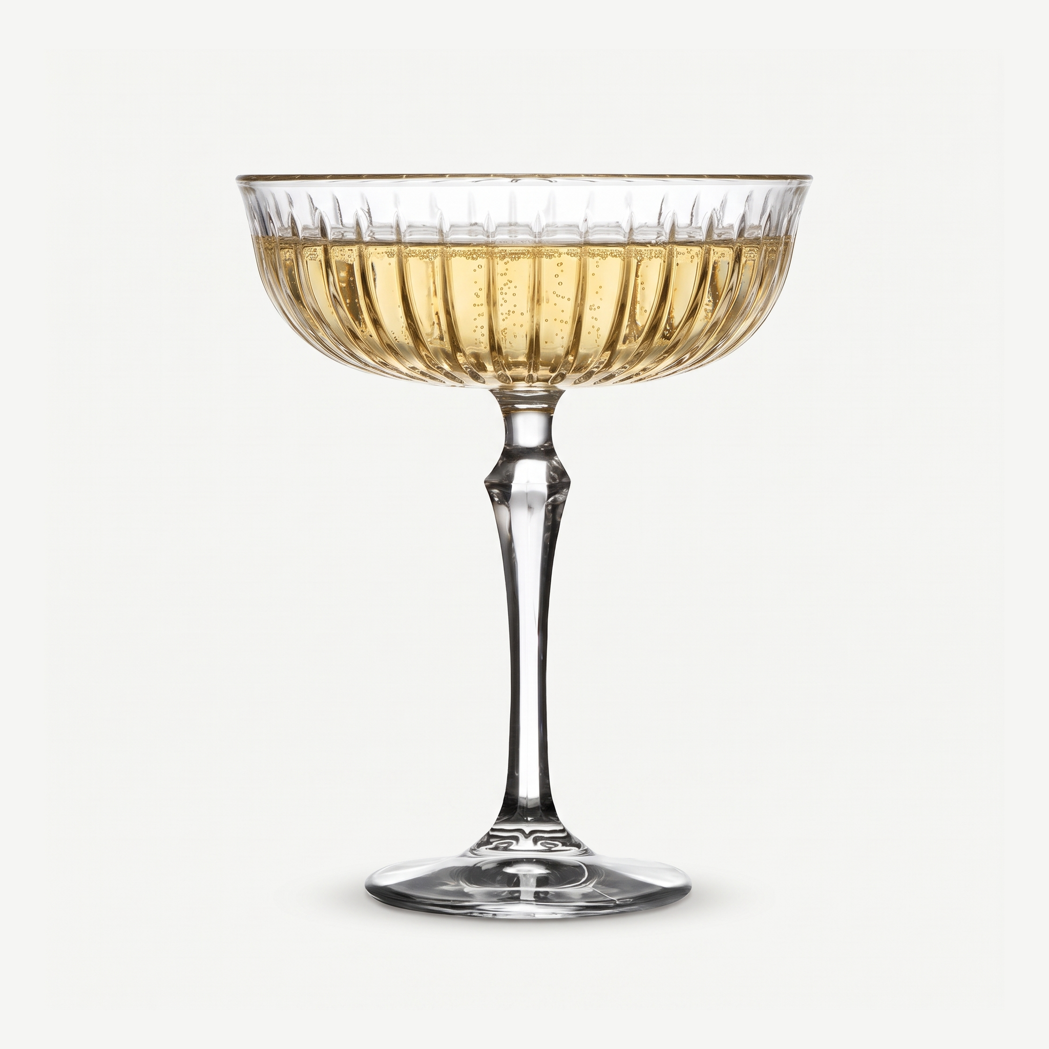 Pasabahce Joy Champagneglas / Coupe 25,5 Cl gevuld met champagne