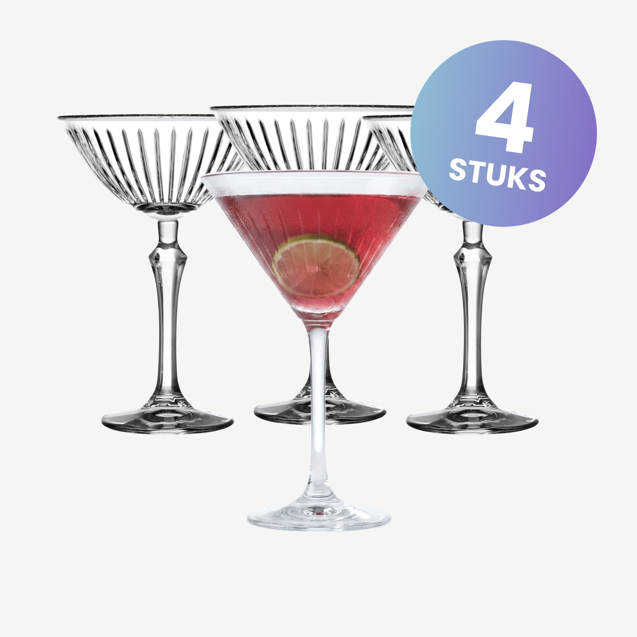Pasabahce Joy Martiniglas 23 Cl - set van 4 glazen