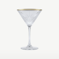 Pasabahce Timeless Martiniglas 23 Cl mit goldenem Rand – 4 Stück