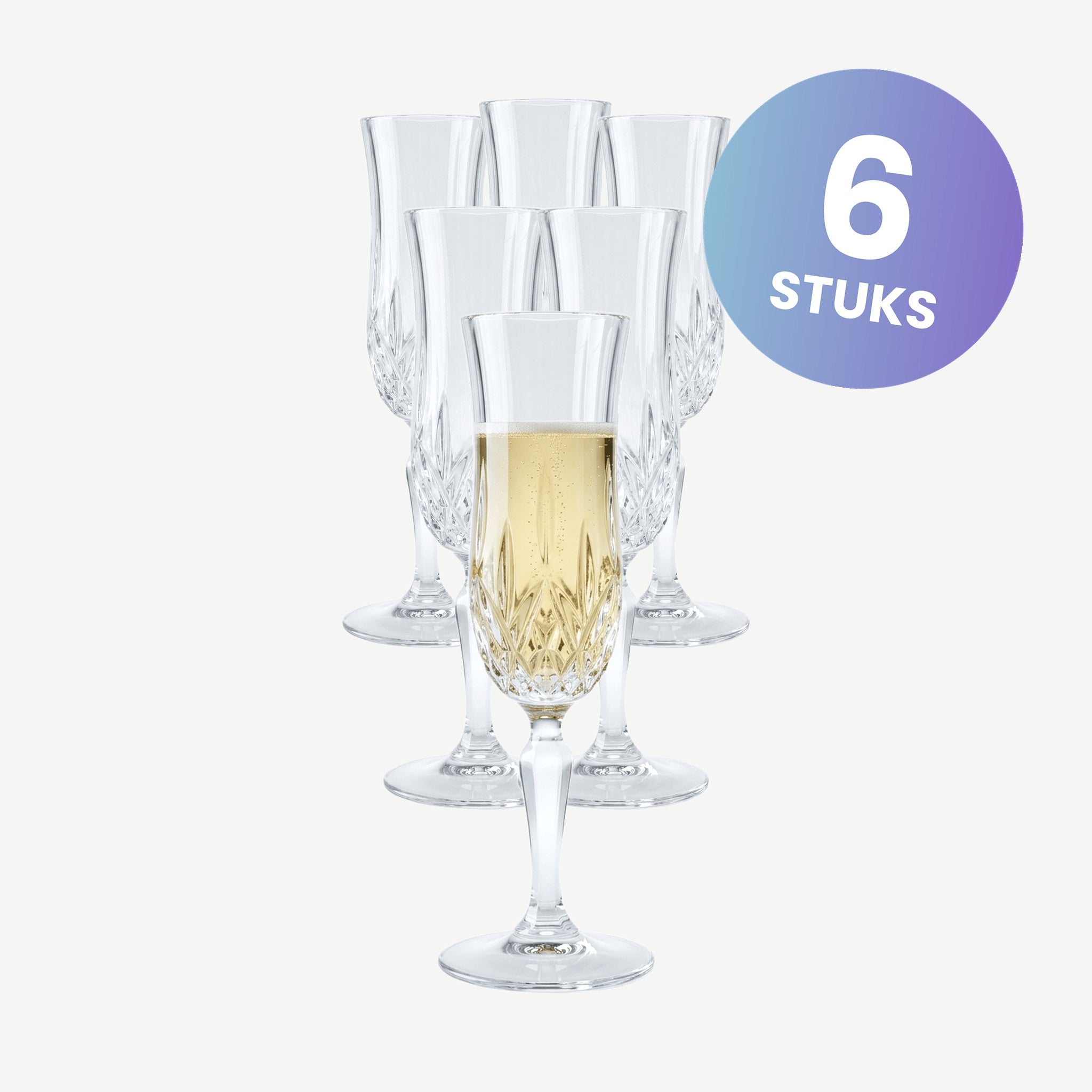 RCR Opera Champagne Flute 13 Cl - set van 6 glazen