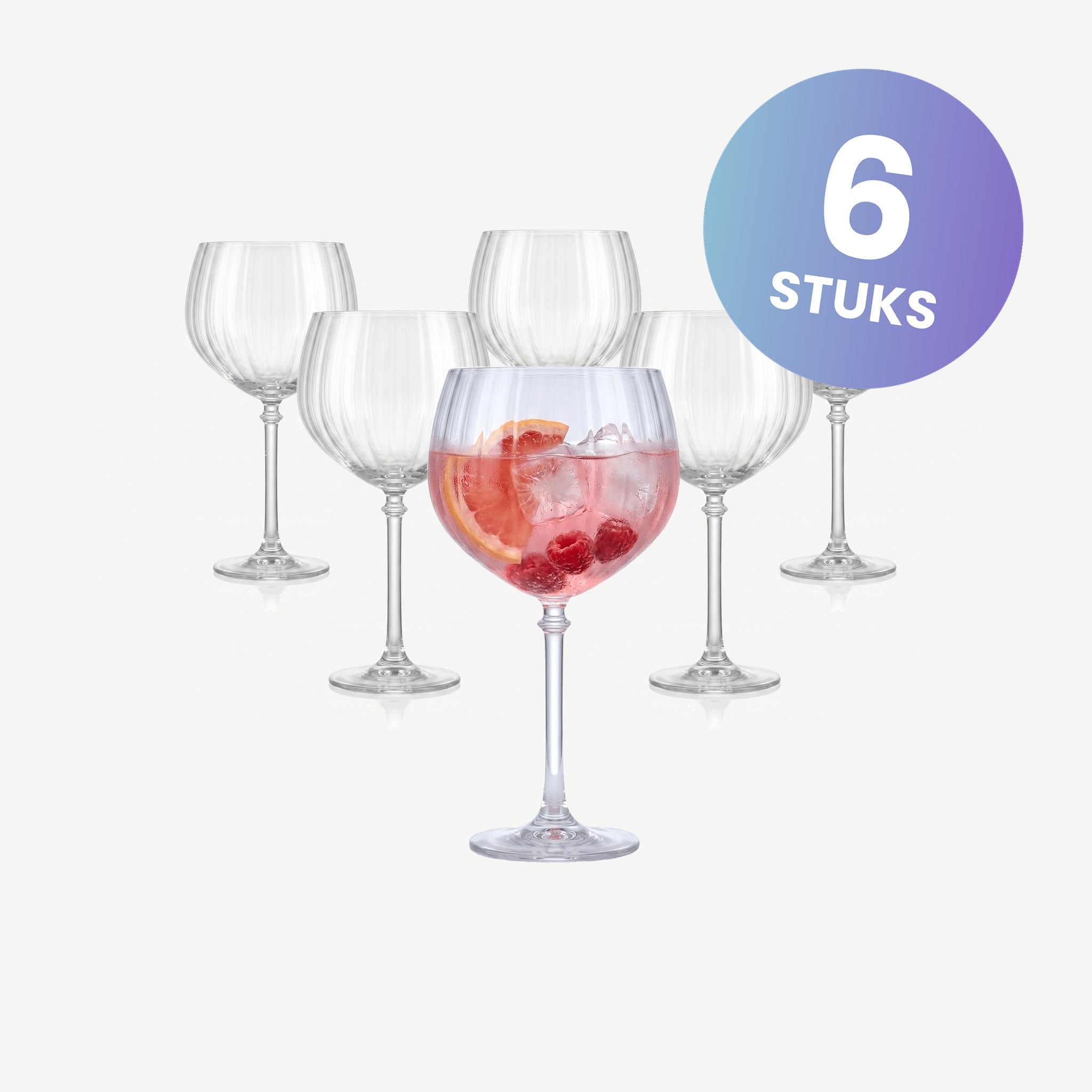 Royal Leerdam Bonheur Cocktails Gin Tonic Glas 63,5 Cl - set van 6 glazen