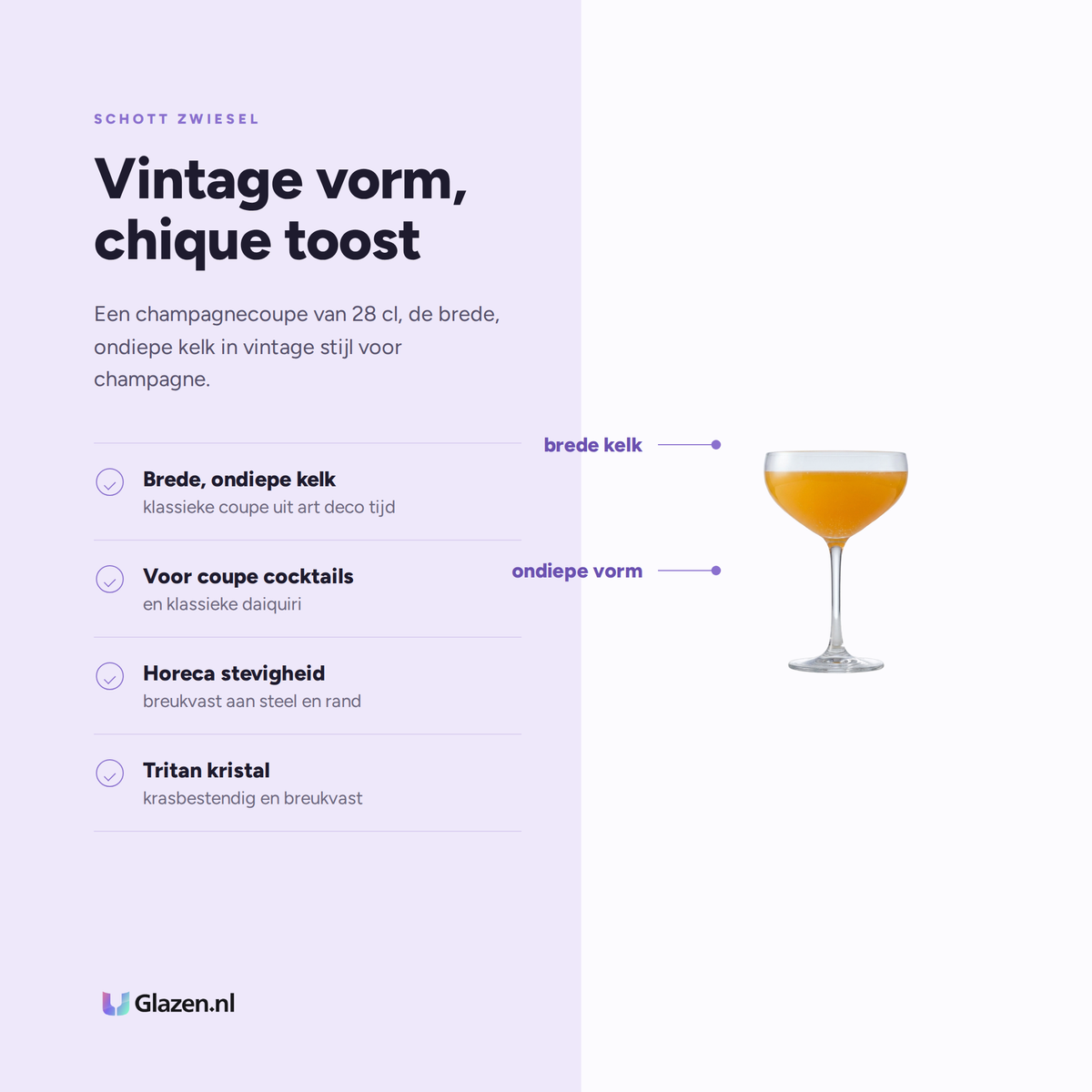 Eigenschappen van Schott Zwiesel Bar Special Champagnecoupe 28 Cl
