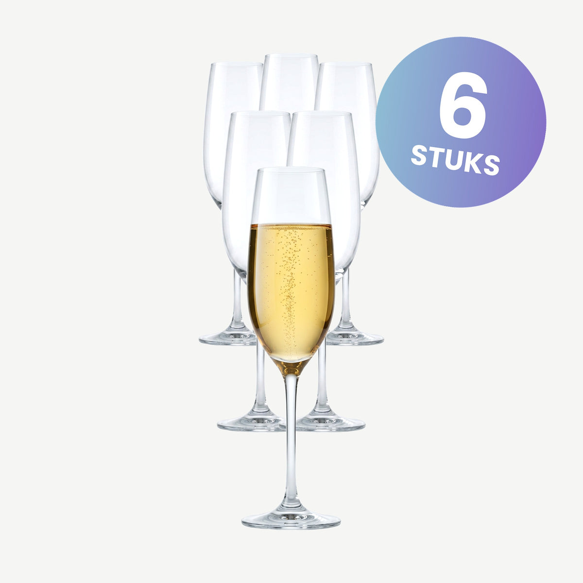 Schott Zwiesel Diva Champagneglas 22 Cl met Mousseerpunt - set van 6 glazen